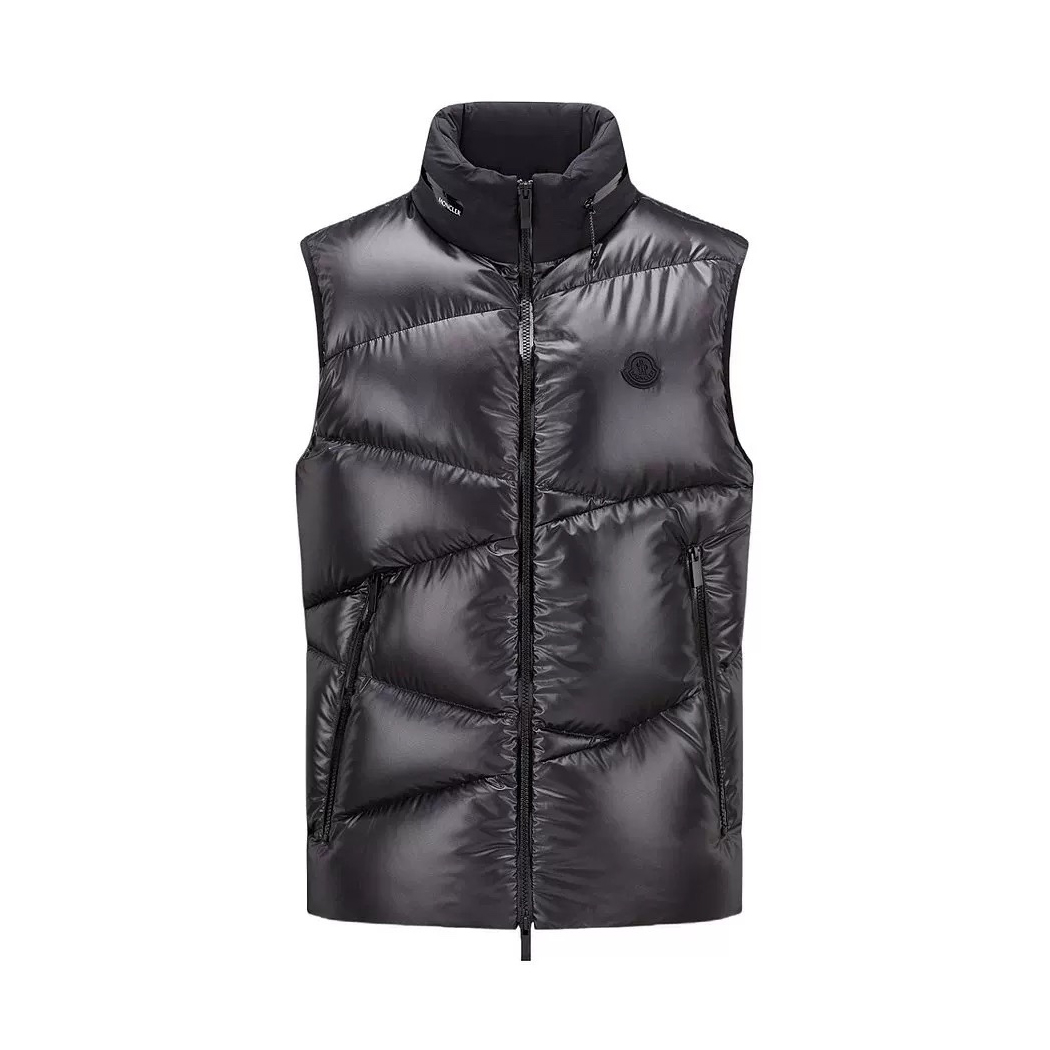 NIGO Moncler Men's Autumn and Winter Solid Color Zipper Standing Collar Puffer Down Vest #nigo73659