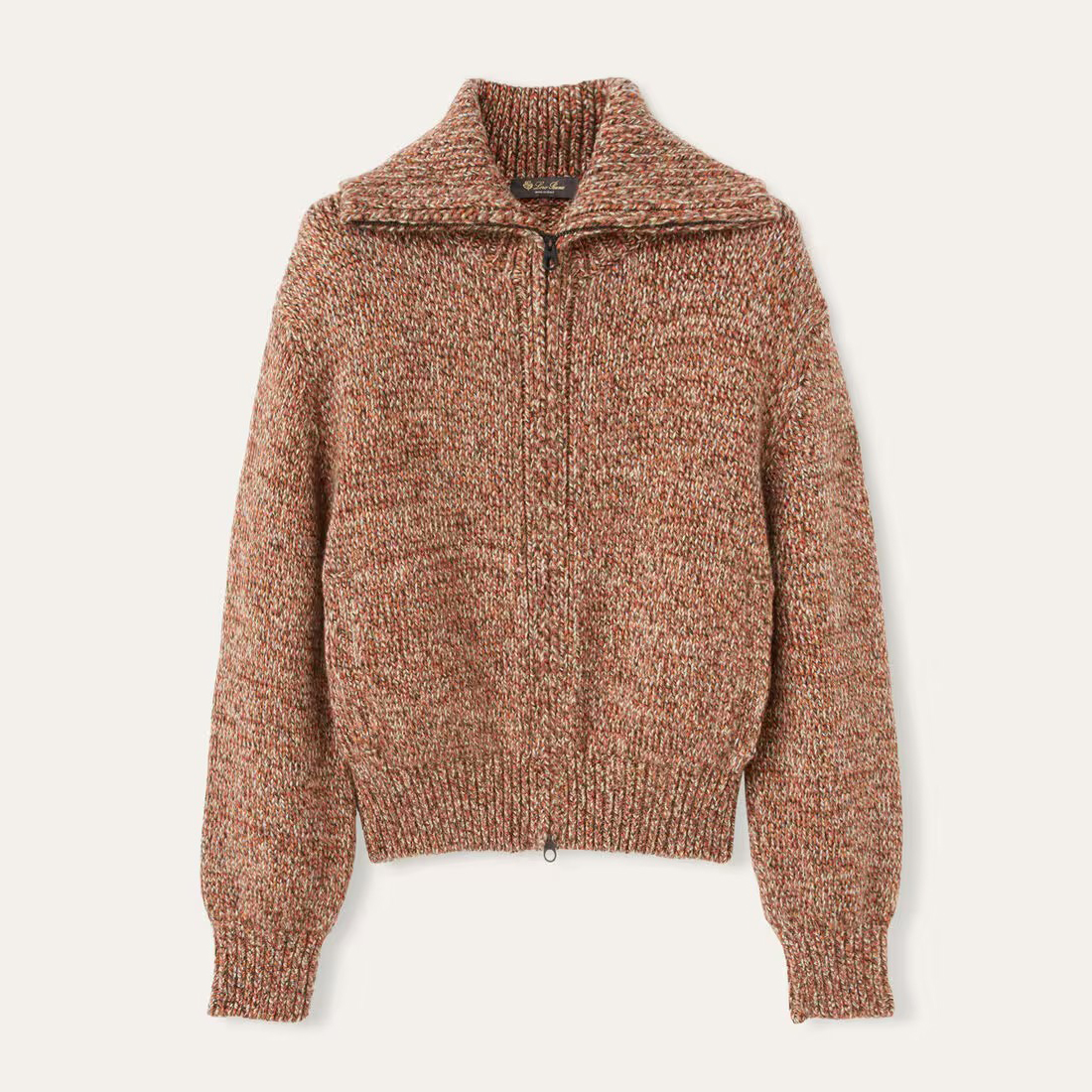 NIGO Loro Piana Women's Spring and Autumn Solid Color Cashmere Zipper Pilot Long Sleeve Knit Jacket #nigo73661