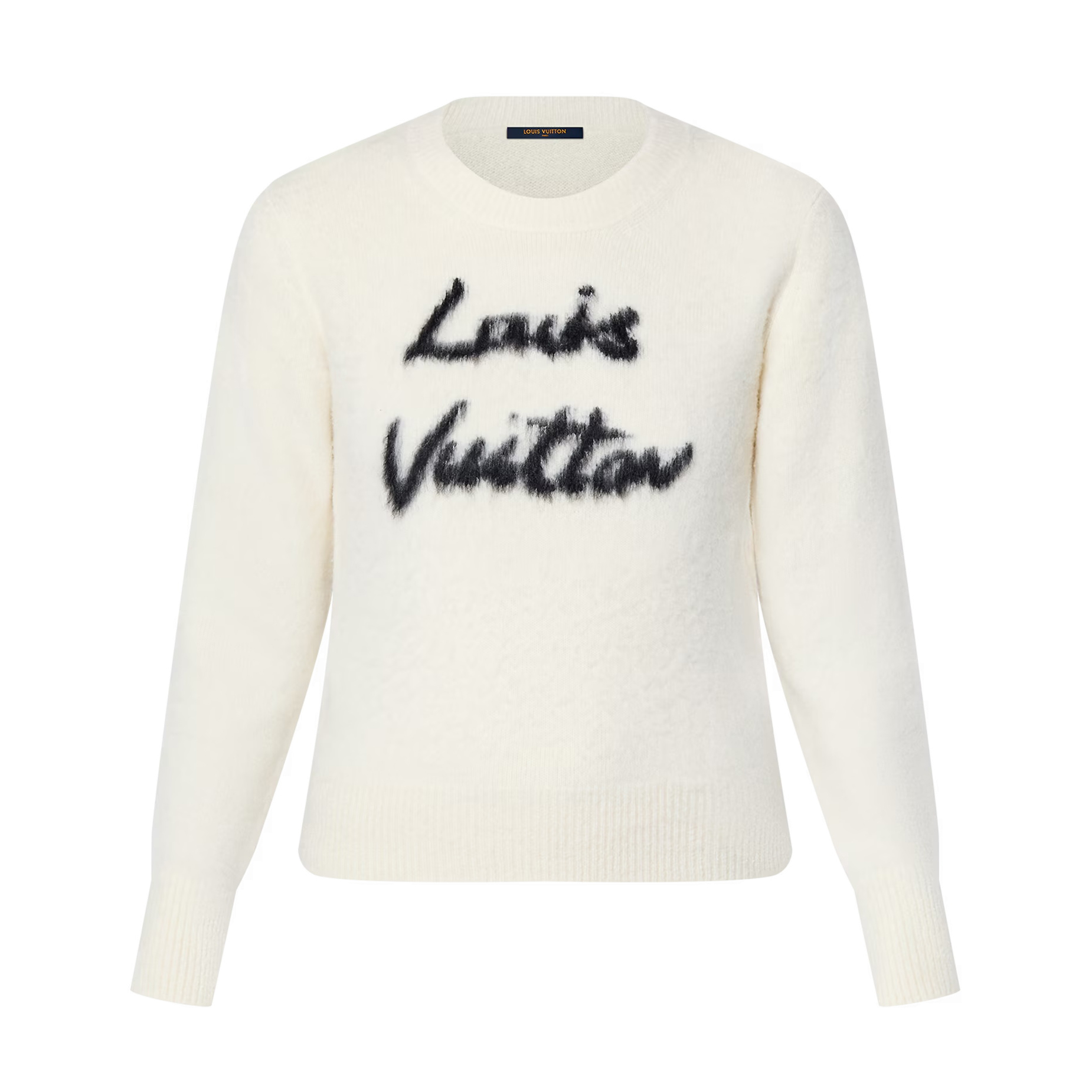 NIGO Louis Vuitton Women's Summer Crew Neck Monogrammed Cashmere Long Sleeve Knit Sweater #nigo73667