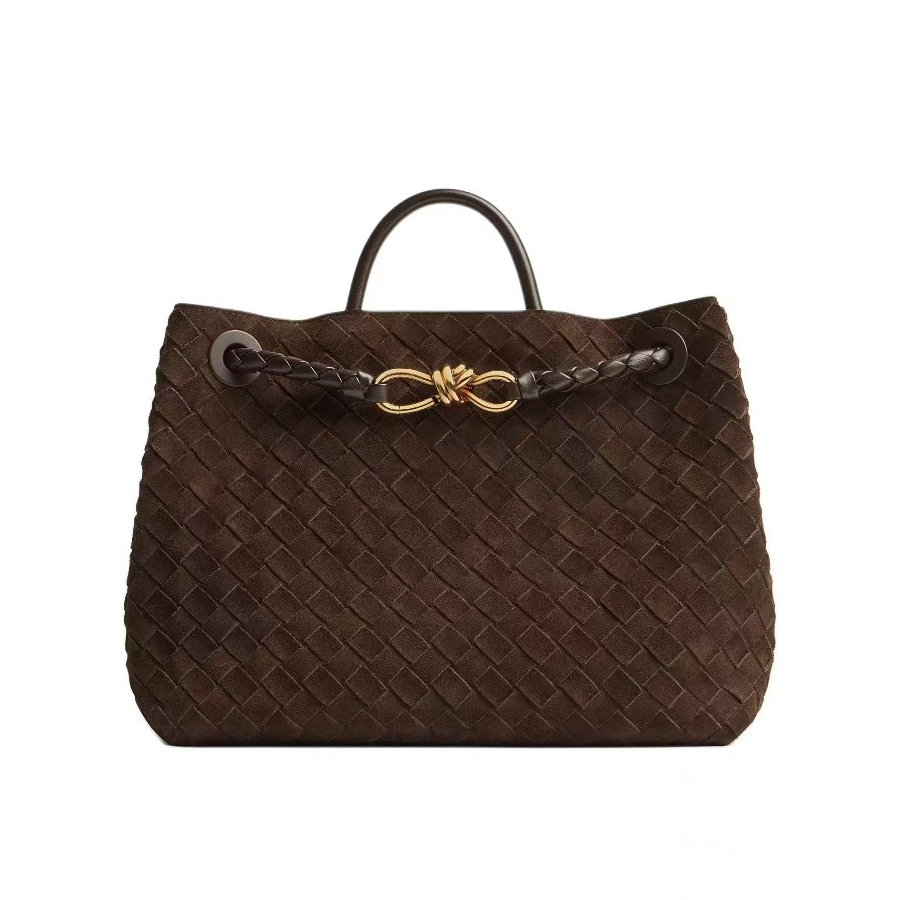 NIGO Bottega Veneta Women's Andiamo Woven Solid Color Magnetic Clasp Closure Sheepskin Tote Bag Bags #nigo73671