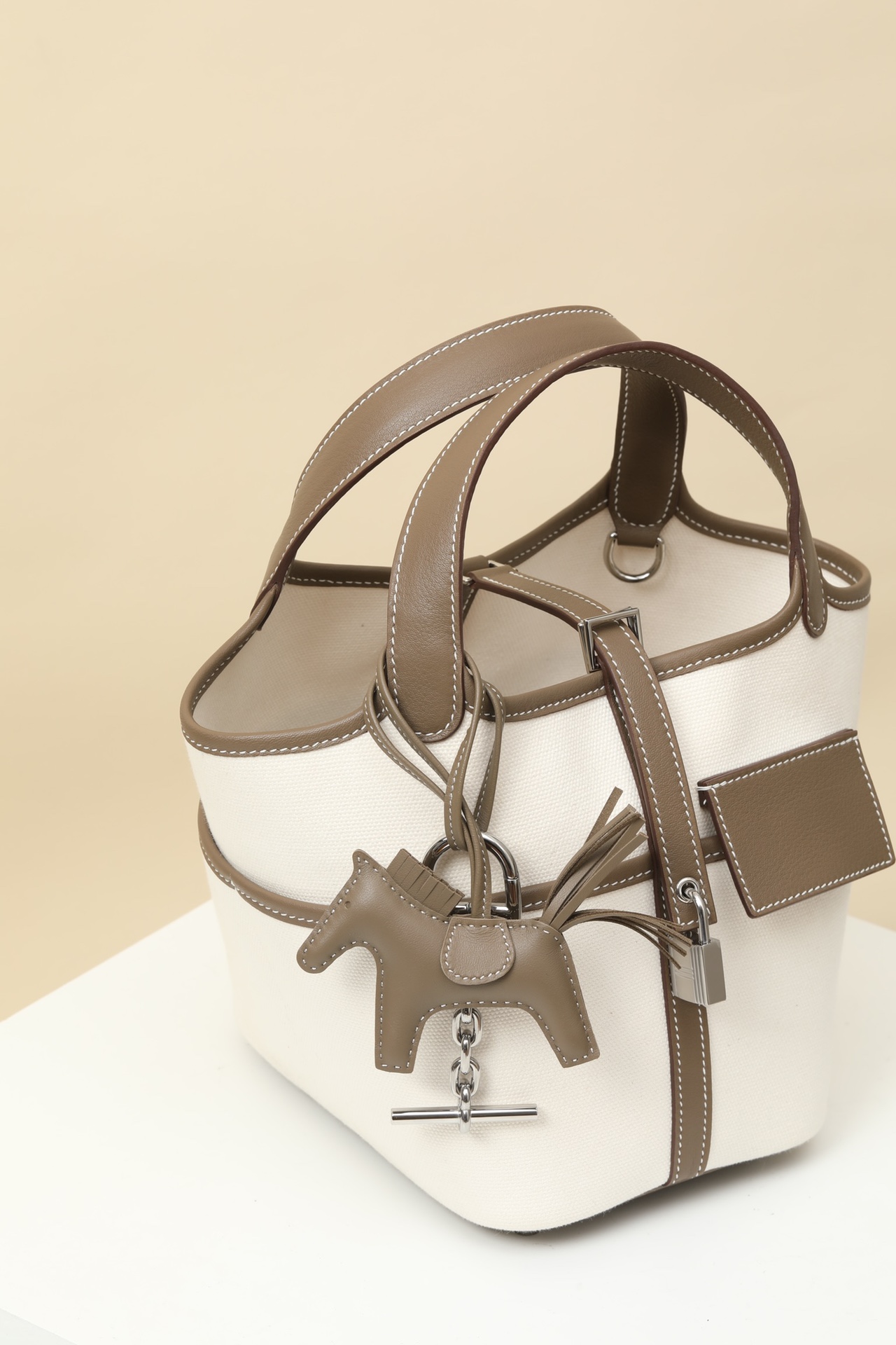 NIGO Hermes Picotin Lock Cargo 18 Women Colorblocking Silver Buckle Calfskin Vegetable Basket Bucket Bag Tote Handbag Bags #nigo73684