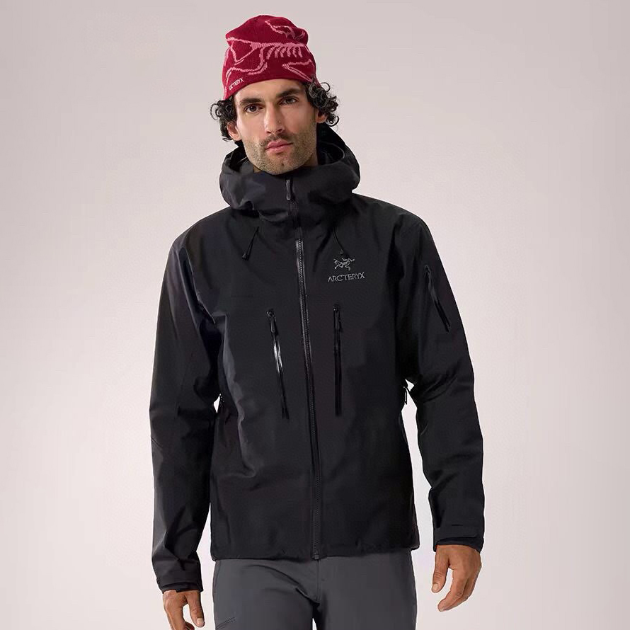 NIGO Arcteryx Autumn And Winter Solid Color Zipper Waterproof Windproof Long-Sleeved Hooded Jacket #nigo73669