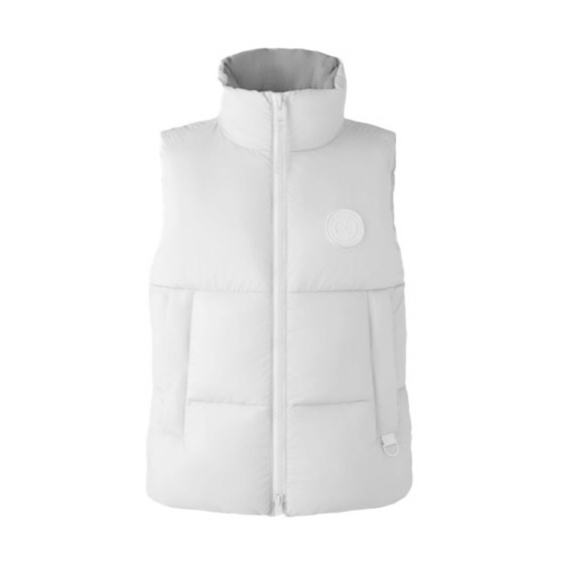 NIGO Canada Goose Men's Autumn and Winter Solid Color Logo Label Standing Collar Down Zipper Vest Jacket #nigo73692