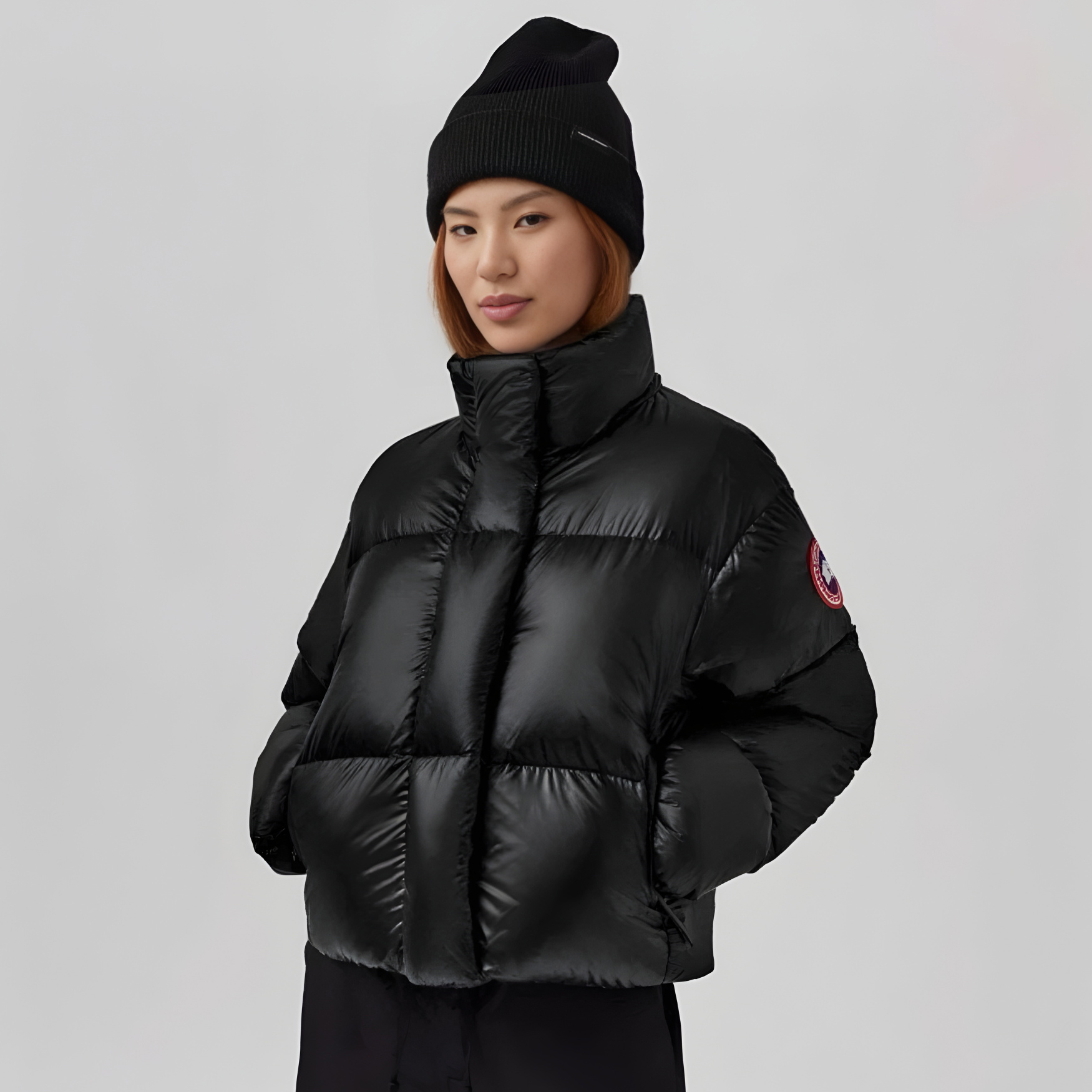 NIGO Canada Goose Women's Winter Solid Color Standing Collar Zipper Long Sleeve Puffer Down Jacket #nigo73694
