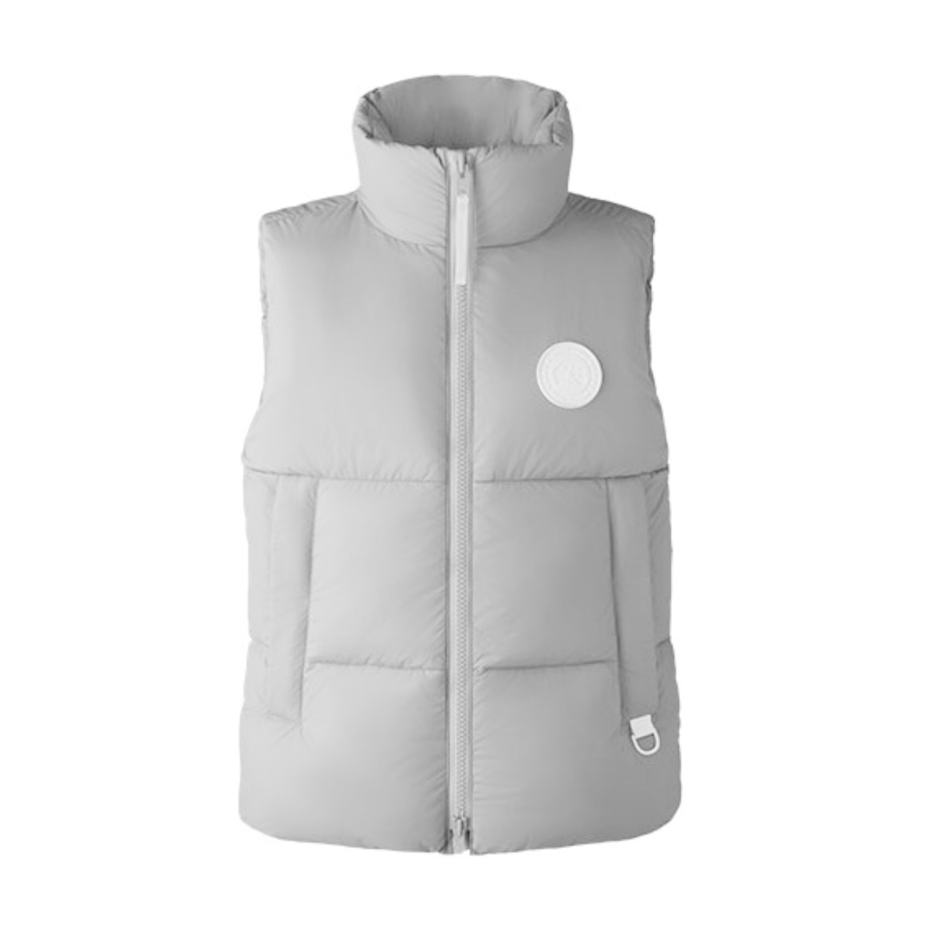 NIGO Canada Goose Men's Autumn and Winter Solid Color Logo Label Standing Collar Down Zipper Vest Jacket #nigo73692