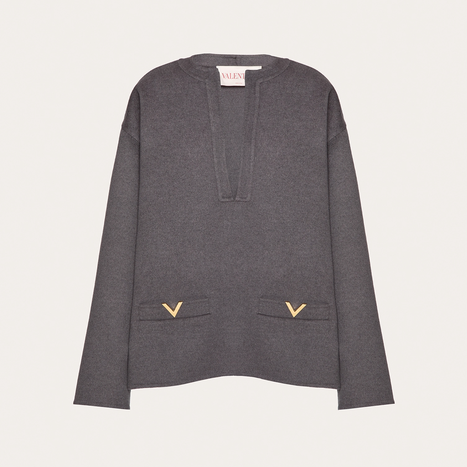 NIGO Valentino Women's Spring, Autumn And Winter V-Neck Solid Color Wool Cashmere Long Sleeve Fitted Sweater Ngvp #nigo9477