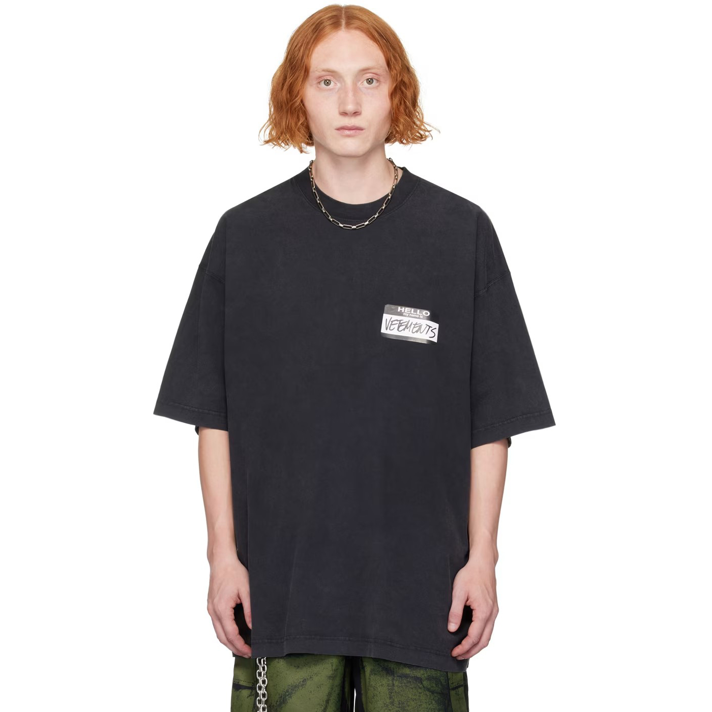 NIGO Vetements Men's Summer Black Round Neck Cotton Comfortable Loose Logo Printed Short Sleeve T-Shirt #nigo73713