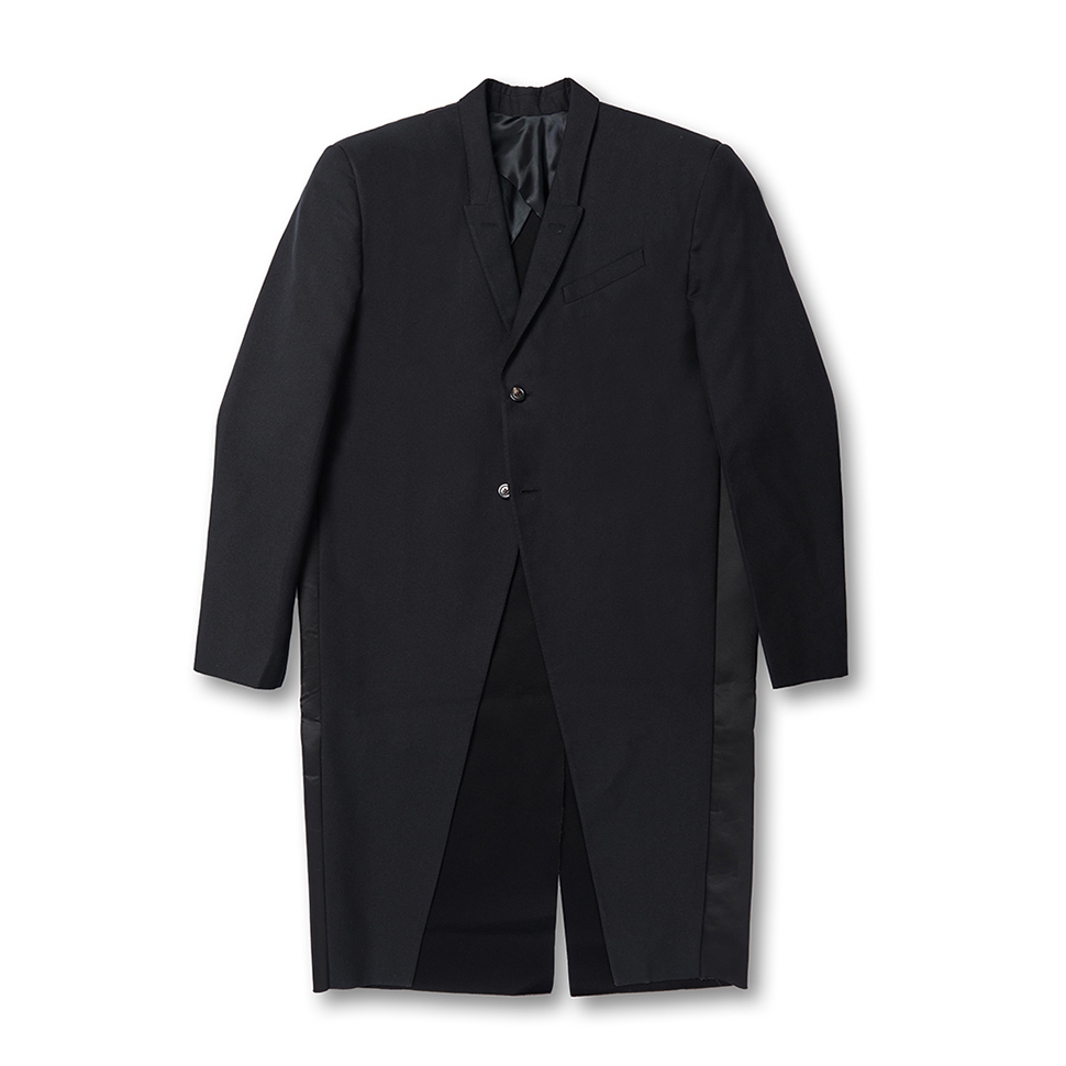 NIGO MRLEERO Men's Spring And Fall Black Splicing Design Long Single Breasted Long Sleeved Jacket #nigo73727