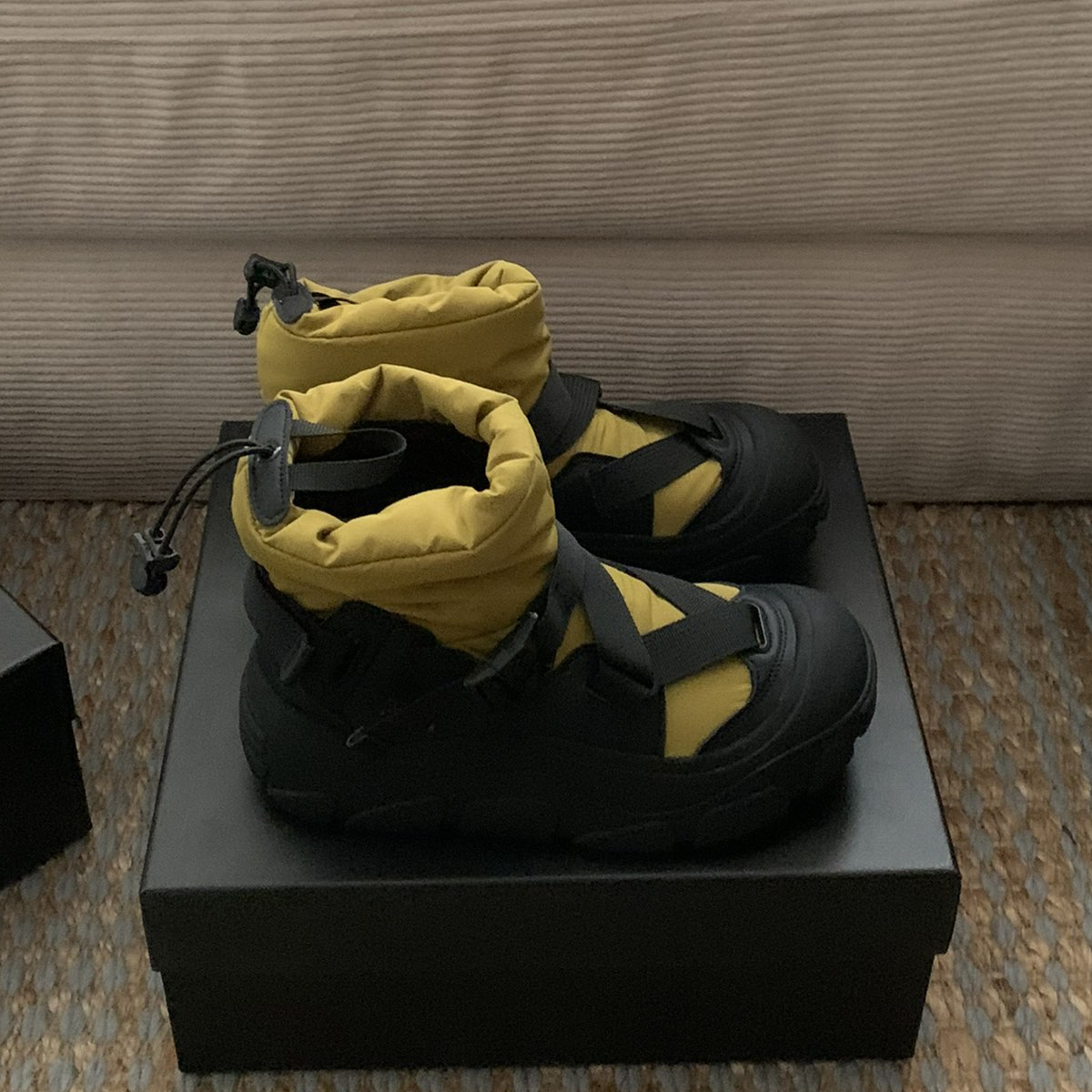 NIGO Arcteryx Women's Solid Color Waterproof Fabric Snap Cotton Short Boots Shoes #nigo73725