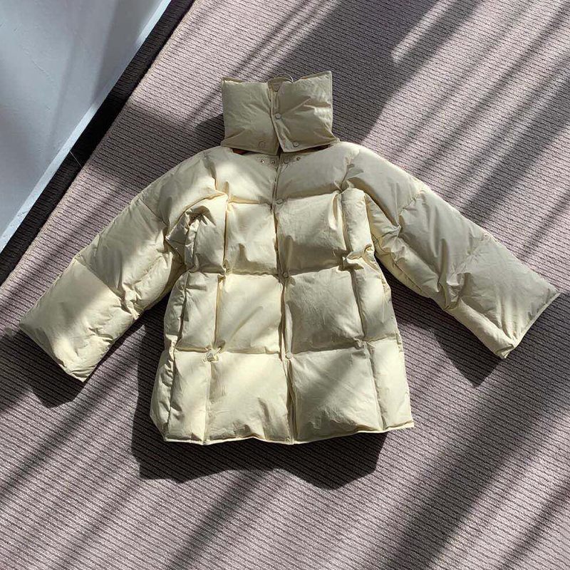 NIGO Bottega Veneta Women's Winter Solid Color Fashion Single Breasted Loose Long Sleeve Puffer Down Jacket Ngvp #nigo9491