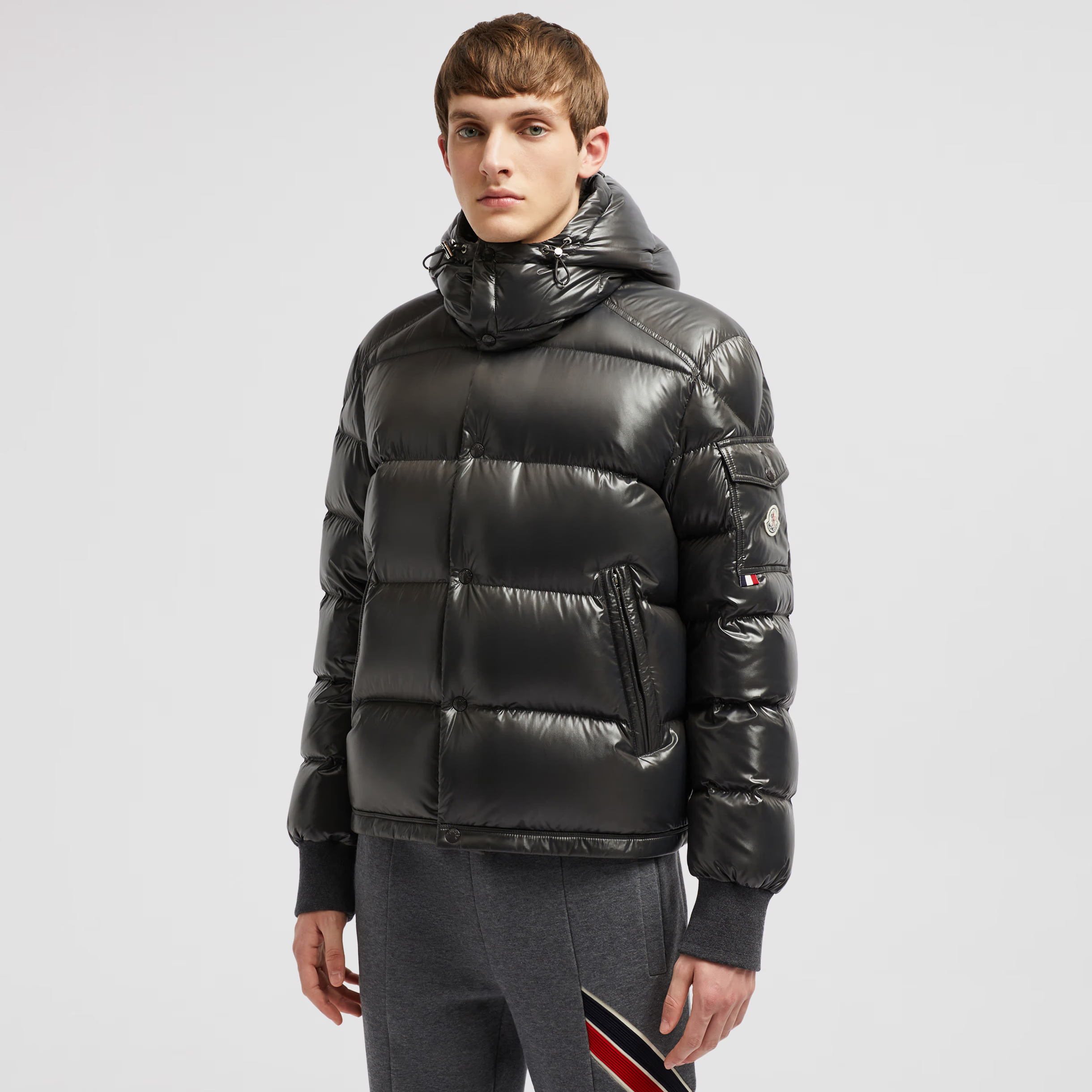 NIGO Moncler Men's Autumn and Winter Solid Color Nylon Waterproof Fabric Hooded Zipper Long Sleeve Puffer Down Jacket #nigo73749