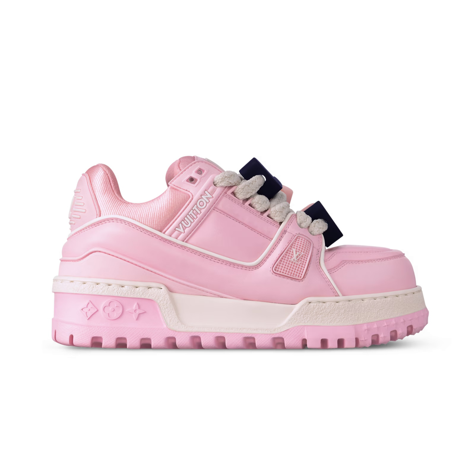 NIGO Louis Vuitton LV TRAINER MAXI Men's and Women's Little Chubby Leather Lace-Up Low Top Board Shoes #nigo73761