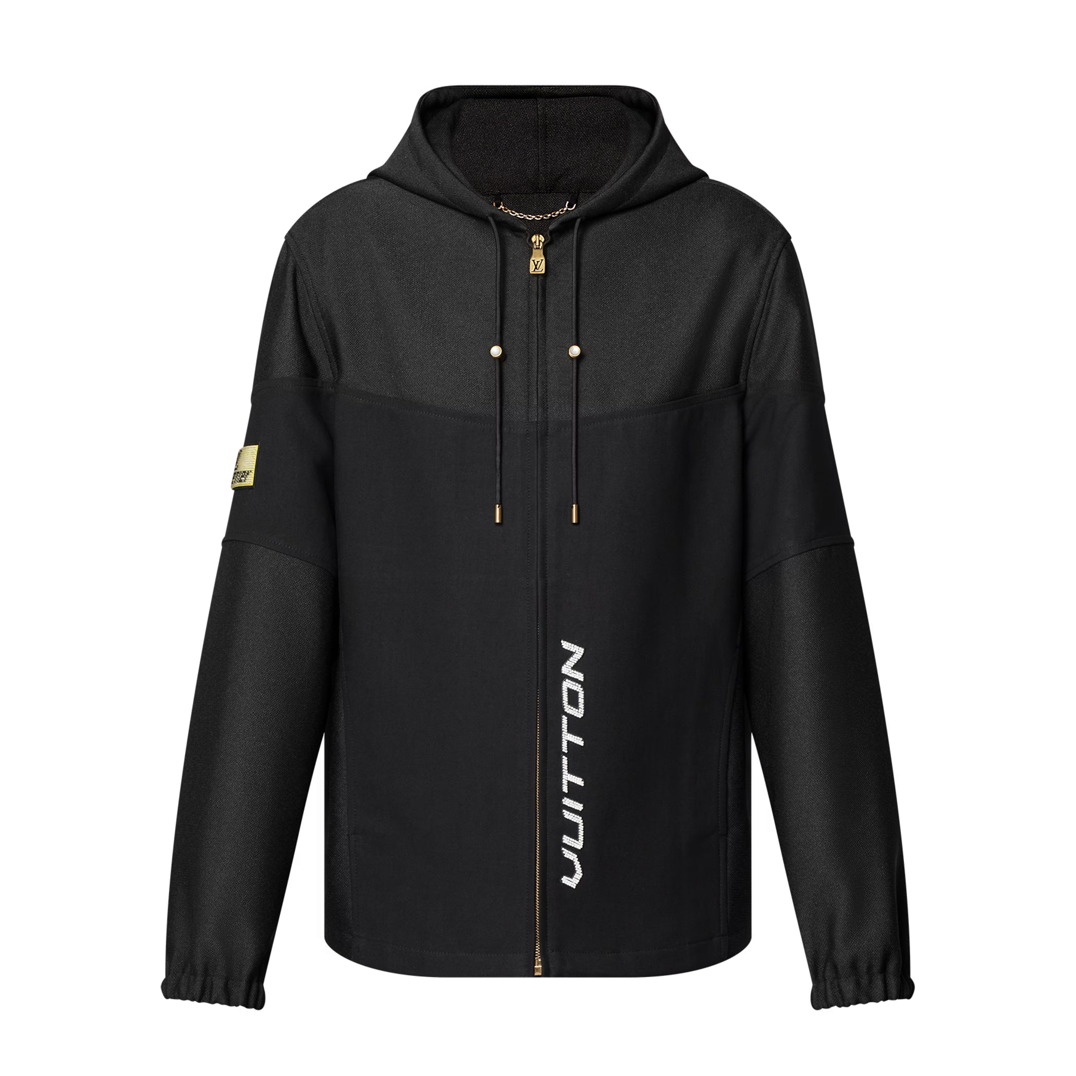 NIGO Louis Vuitton Men's Spring and Autumn Black Letter Printed Zipper Hooded Long Sleeve Jacket #nigo73759