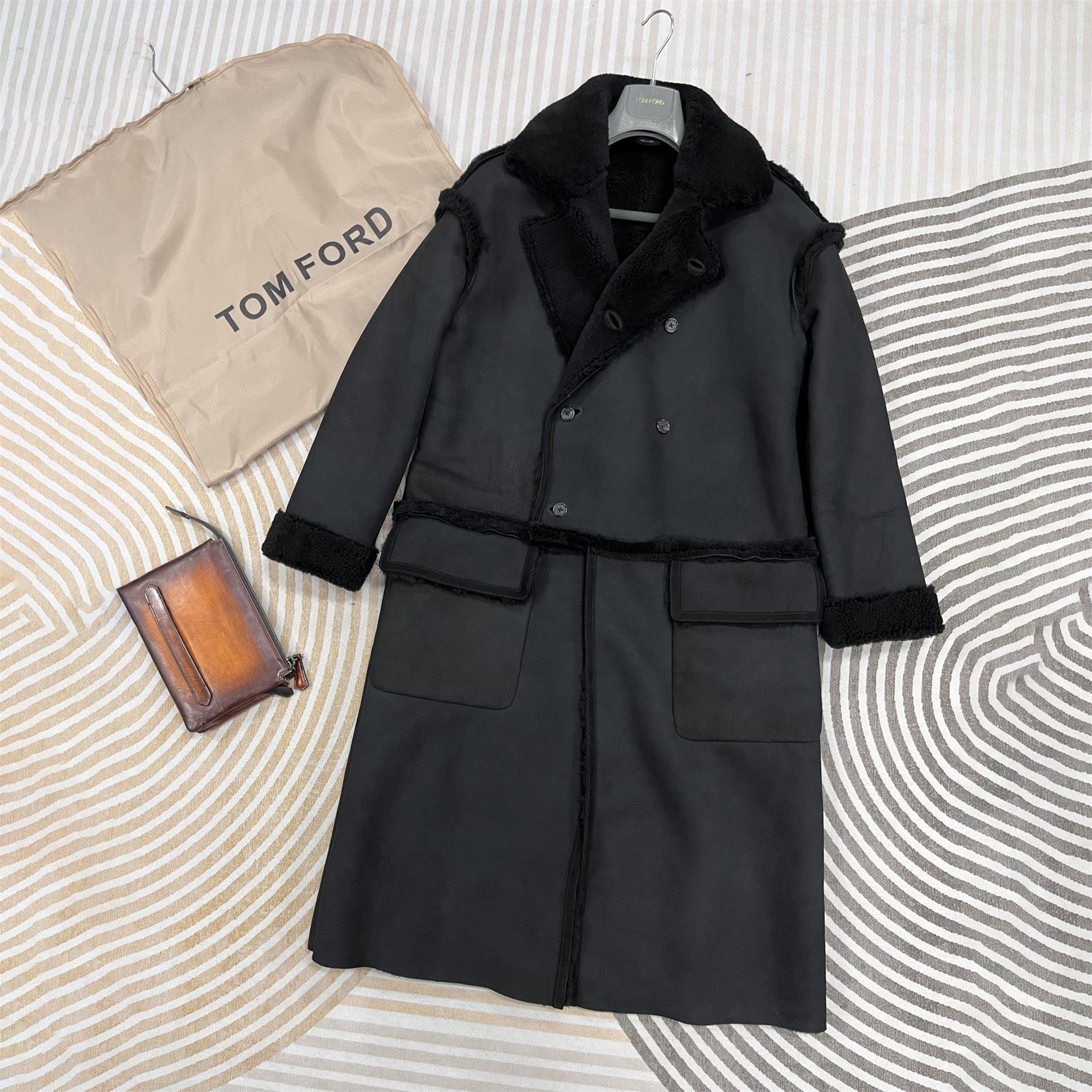 Nigo Tom Ford Women's Winter Solid Color Padded Single Breasted Long Coat Jacket #nigo73764