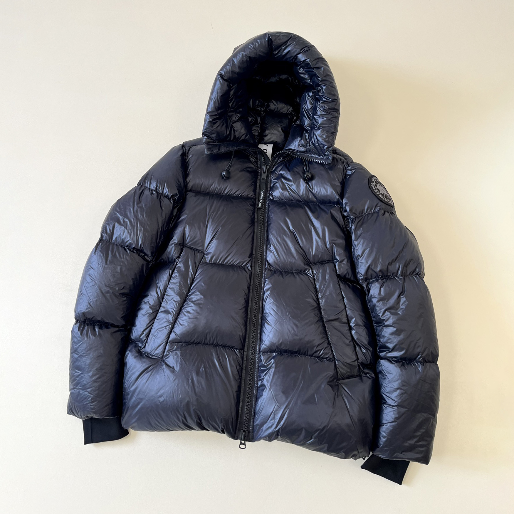 NIGO Canada Goose Men's Autumn and Winter Solid Color Hooded Long Sleeve Lined Removable Elastic Back Puffer Down Jacket #nigo73778