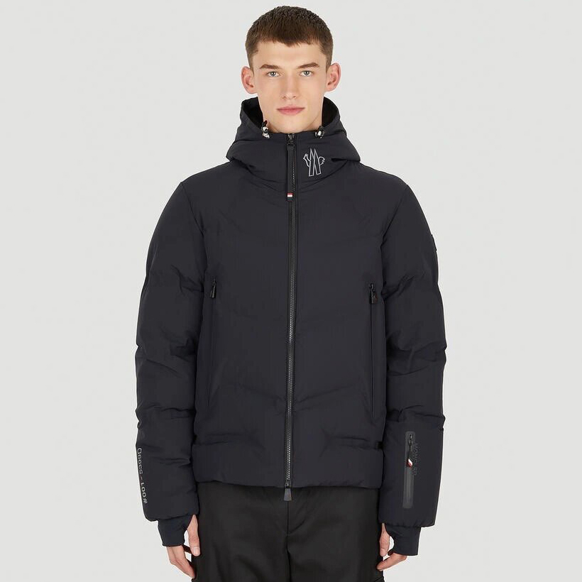 NIGO Moncler Men's Autumn and Winter Solid Color Zipper Hooded Long Sleeve Fitted Puffer Down Jacket #nigo73779