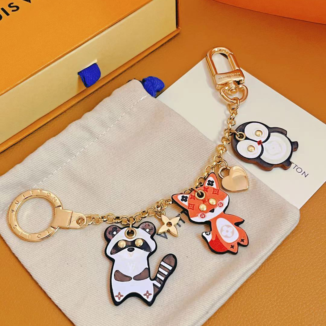 NIGO Louis Vuitton Men's and Women's Alphabet Charms Pet Pattern Keychain Bag Decoration Jewelry #nigo73791