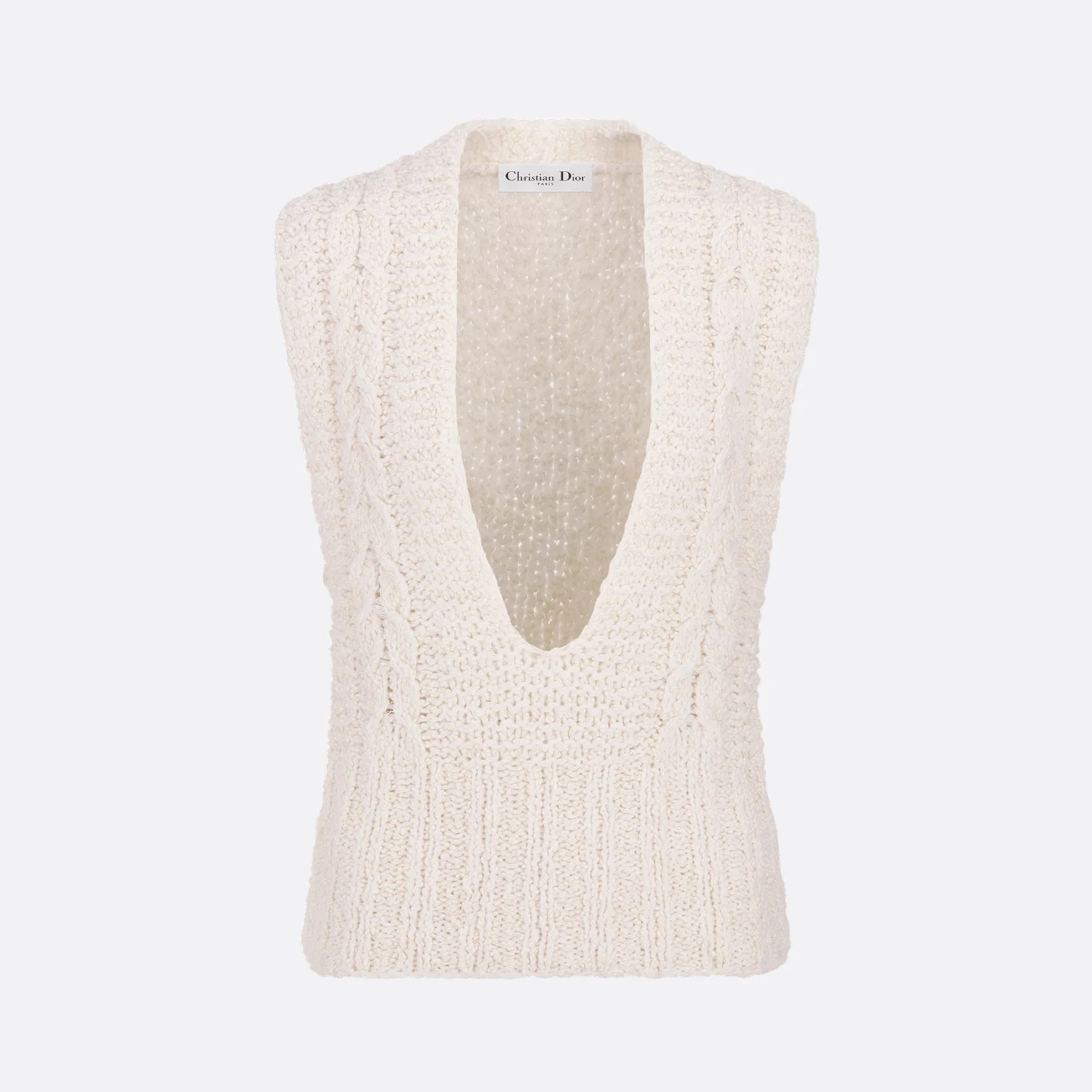 NIGO Dior Women's Summer Solid Color Slim V-Neck Pullover Knit Vest Top #nigo73794