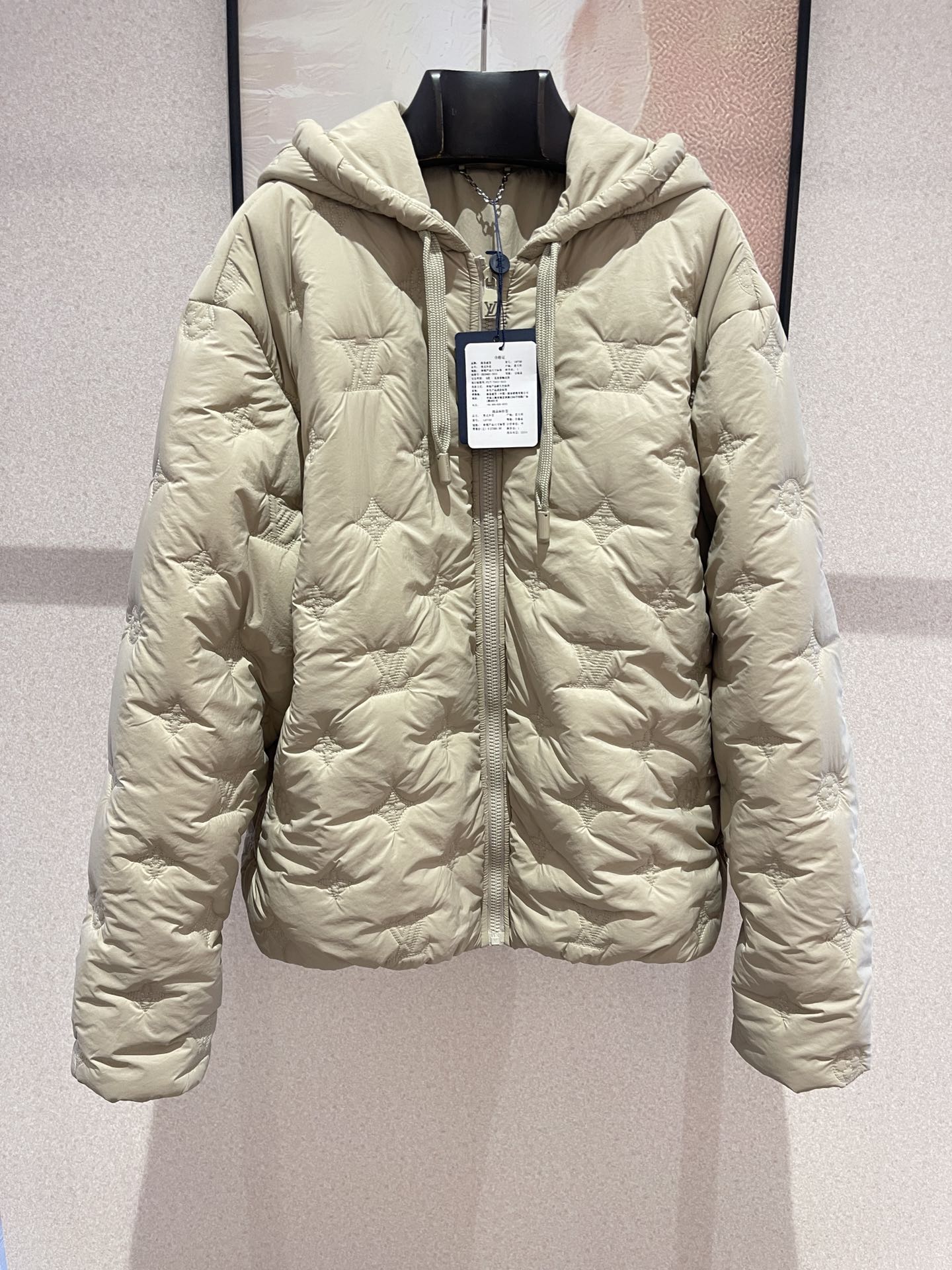 NIGO Louis Vuitton Women's Autumn and Winter Embroidered Letter Printed Solid Color Hooded Zipper Long Sleeve Cotton Jacket #nigo73787