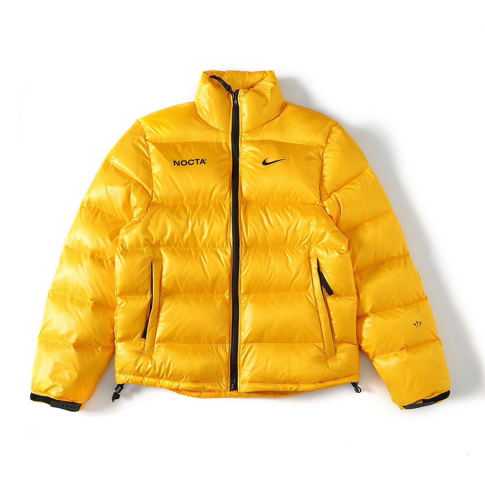 NIGO Nike x Drake Nocta Men's Winter Solid Colour Logo Lapel Zipper Long Sleeve Puffer Down Jacket #nigo73799