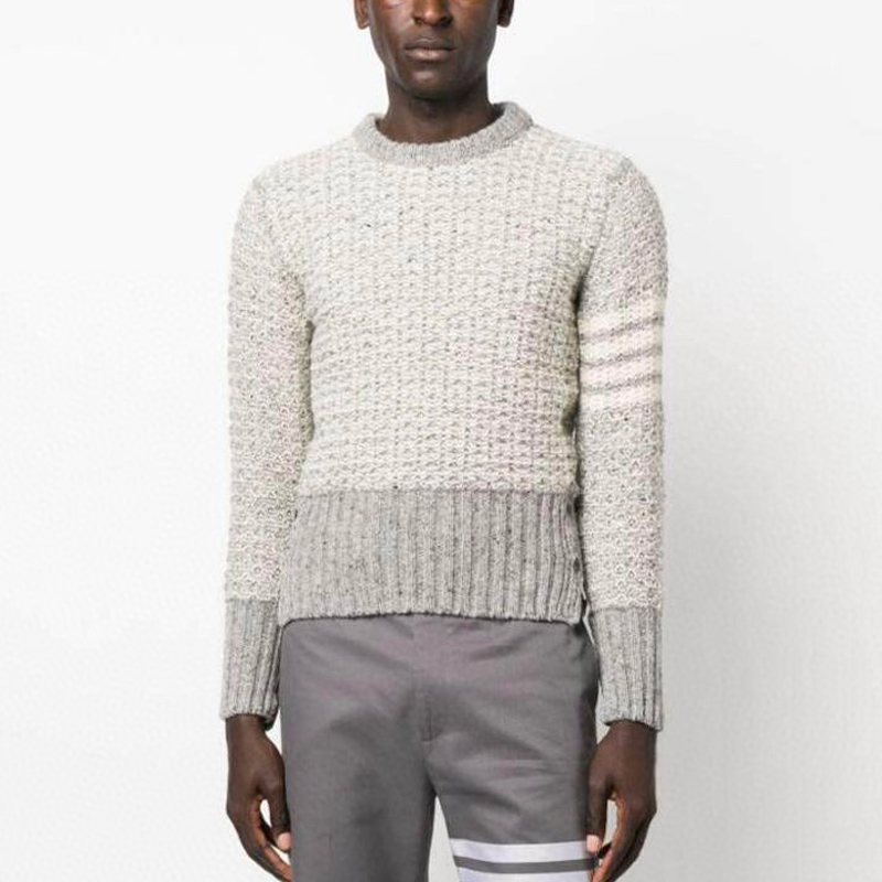 NIGO Thom Browne Men's Women's Autumn And Winter Knitted Pullover Solid Color Long Sleeve Wool Sweater Ngvp #nigo9515