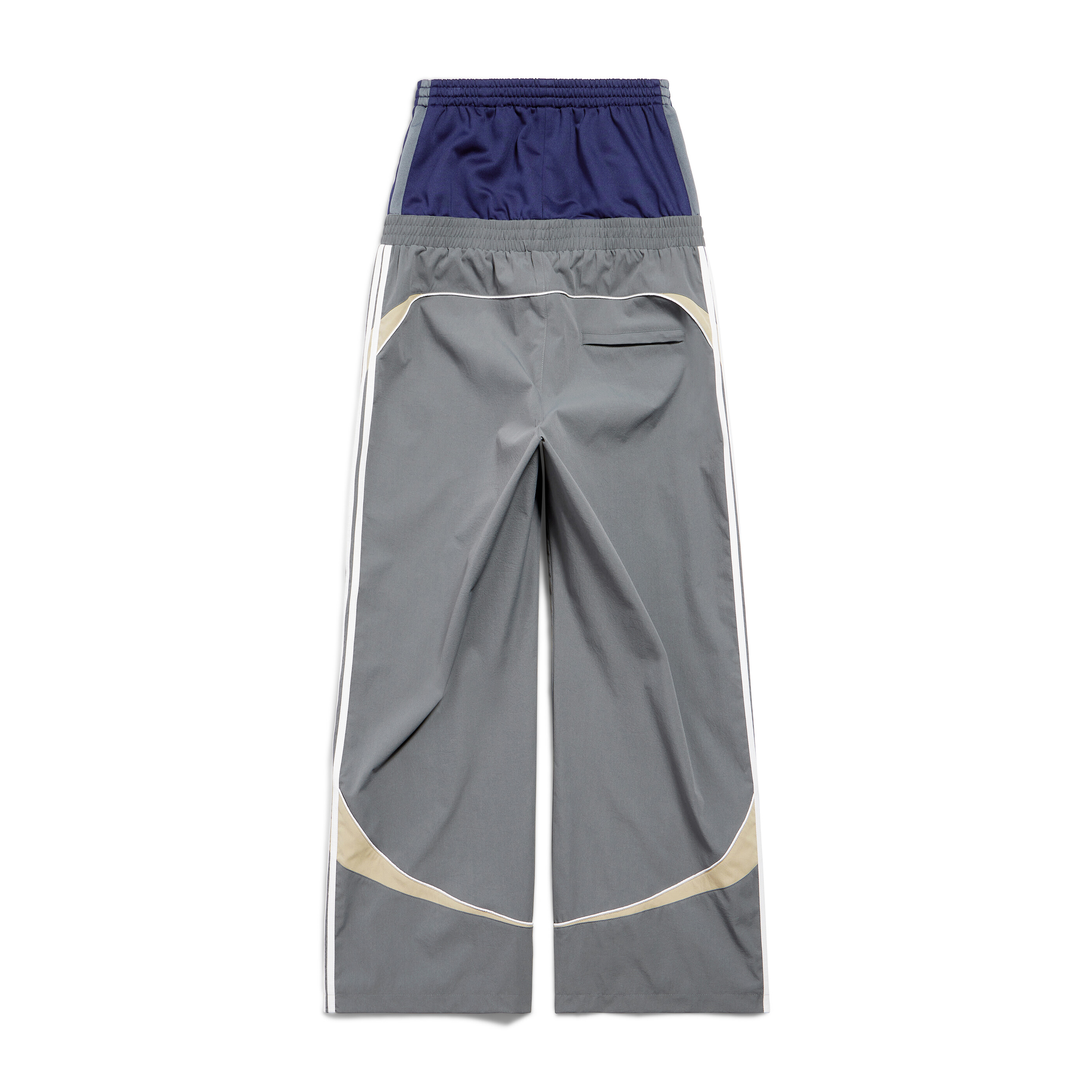 NIGO Balenciaga Men's And Women's Fall And Winter Splicing Loose Pockets Tight Waist Knit Loose Fit Sweatpants Pants #nigo73788