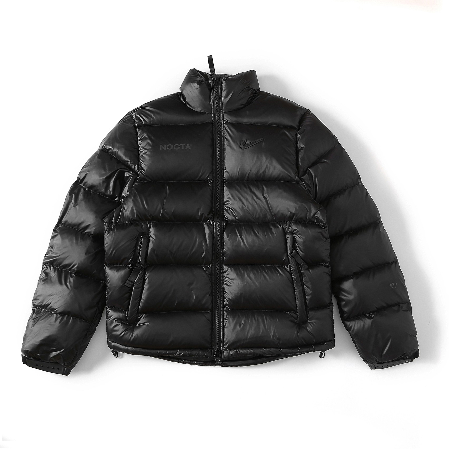 NIGO Nike x Drake Nocta Men's Winter Solid Colour Logo Lapel Zipper Long Sleeve Puffer Down Jacket #nigo73799