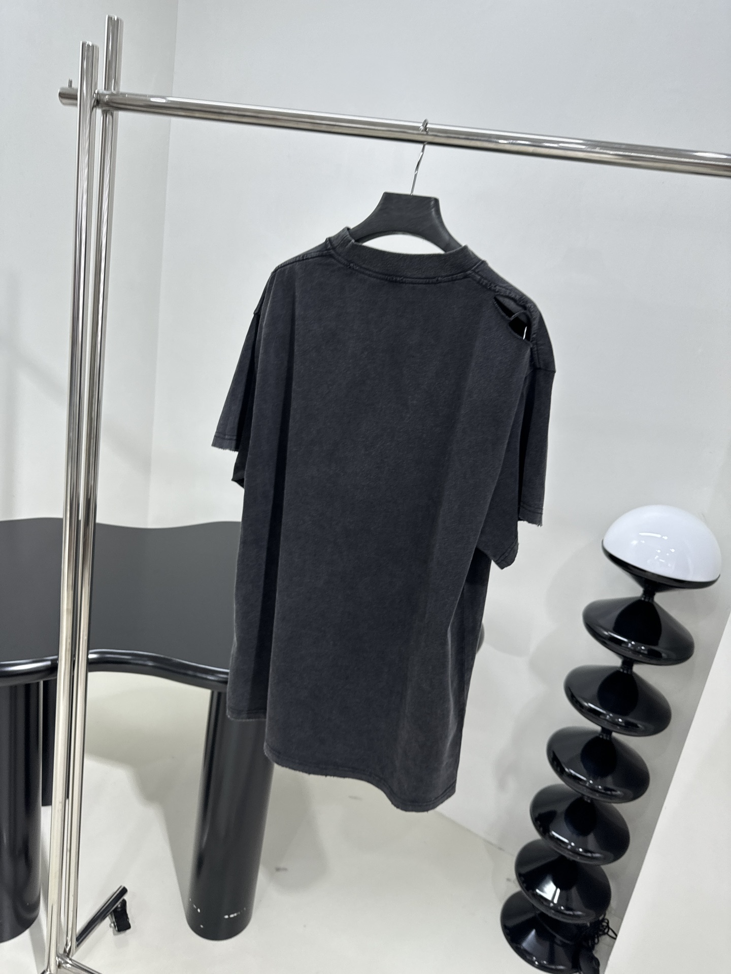 NIGO Balenciaga Men's Women's Summer Letter Vintage Destruction Solid Color Loose Short Sleeve T-Shirt Ngvp #nigo9516