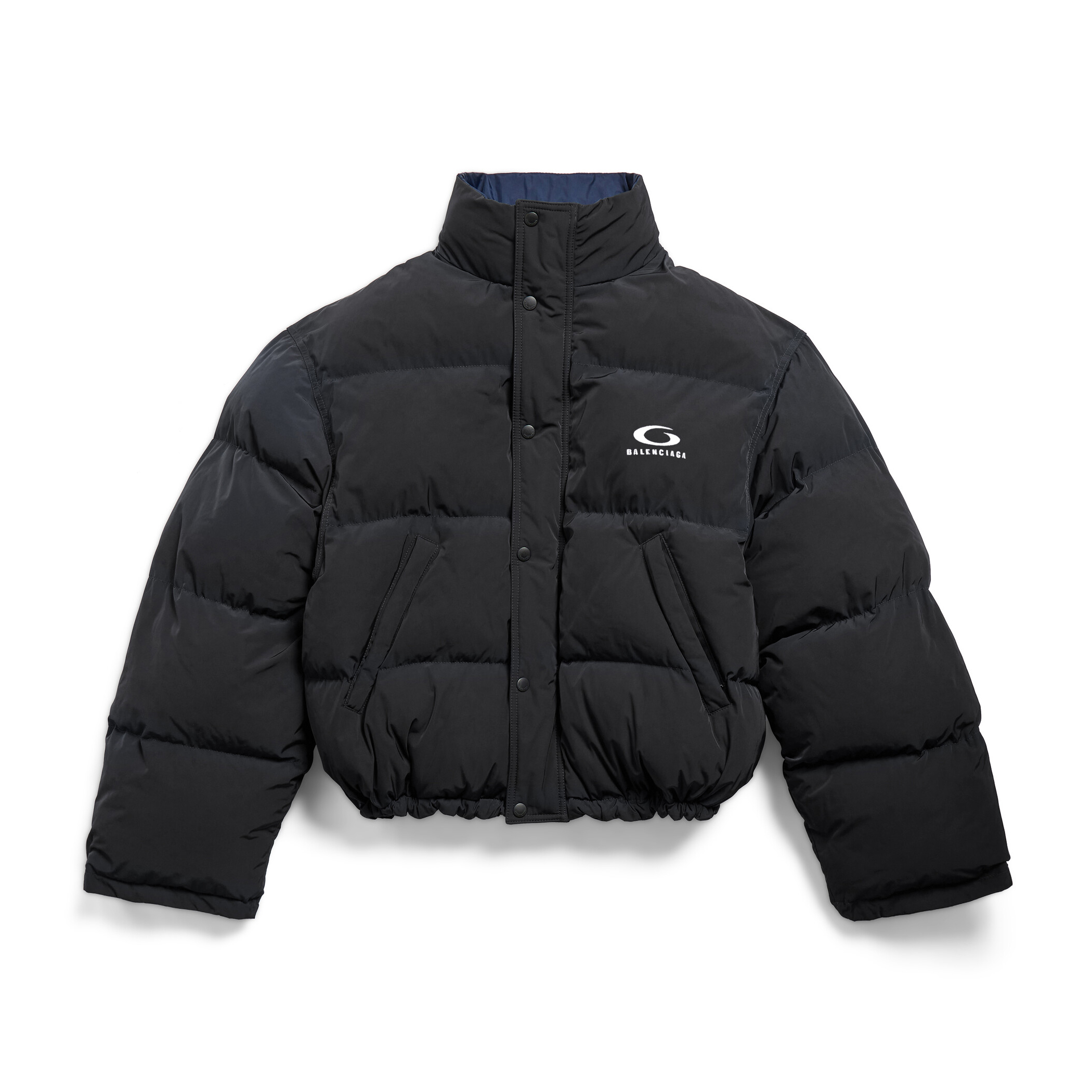 NIGO Balenciaga Women's Autumn and Winter Solid Color Reversible Letter Logo Pattern Printed Long Sleeve Puffer Down Jacket #nigo73839