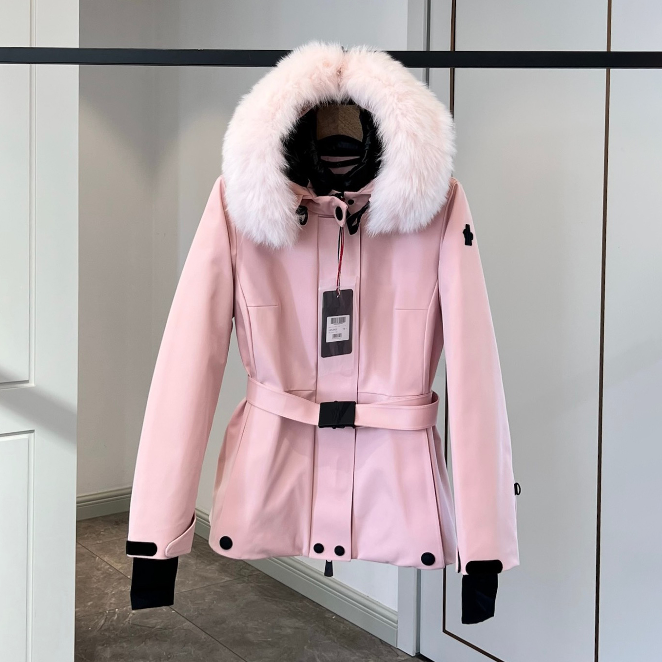 NIGO Moncler Women's Autumn and Winter Solid Color Hooded Waisted Long Sleeve Zipper Puffer Down Jacket #nigo73833