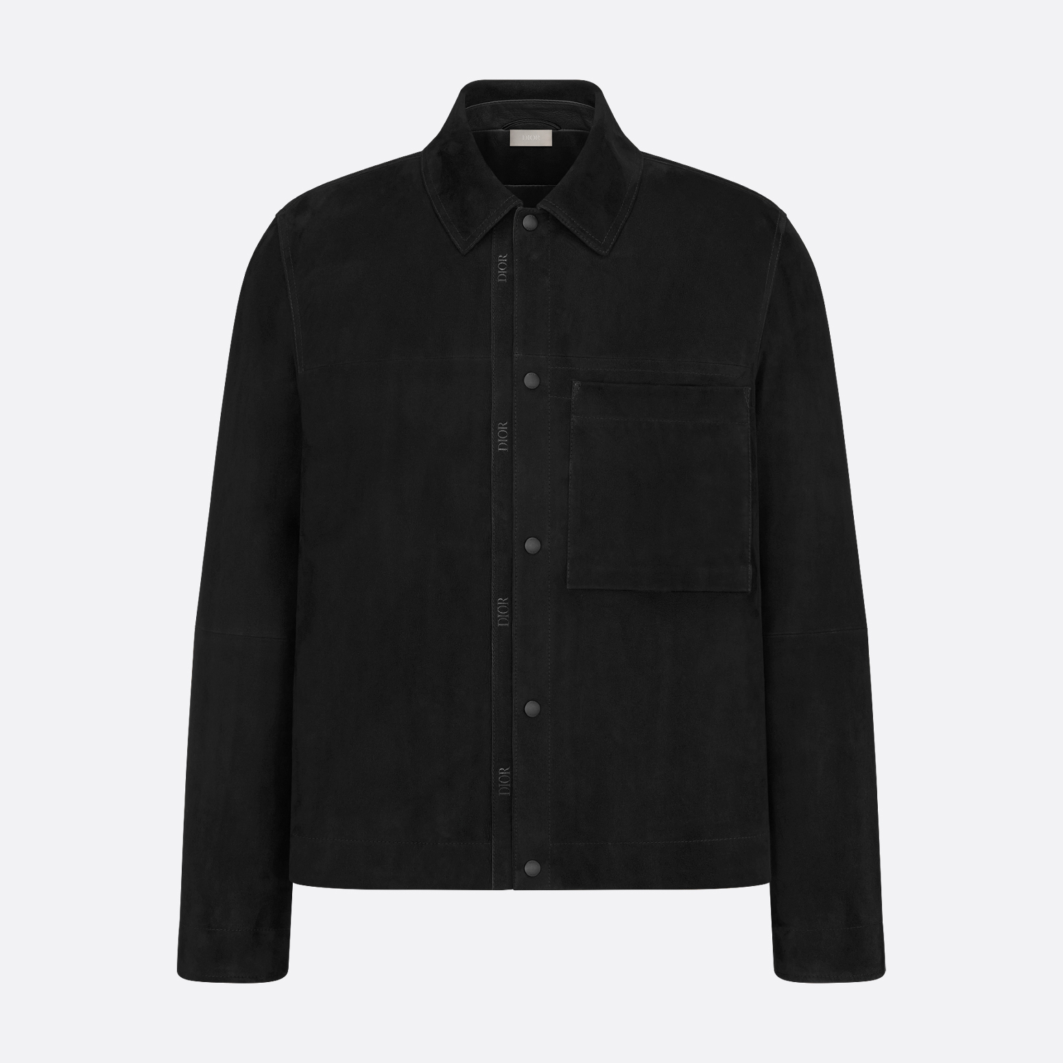 NIGO Dior Men's Fall And Winter Black Sheepskin Suede Single Breasted Long Sleeved Jacket #nigo73837
