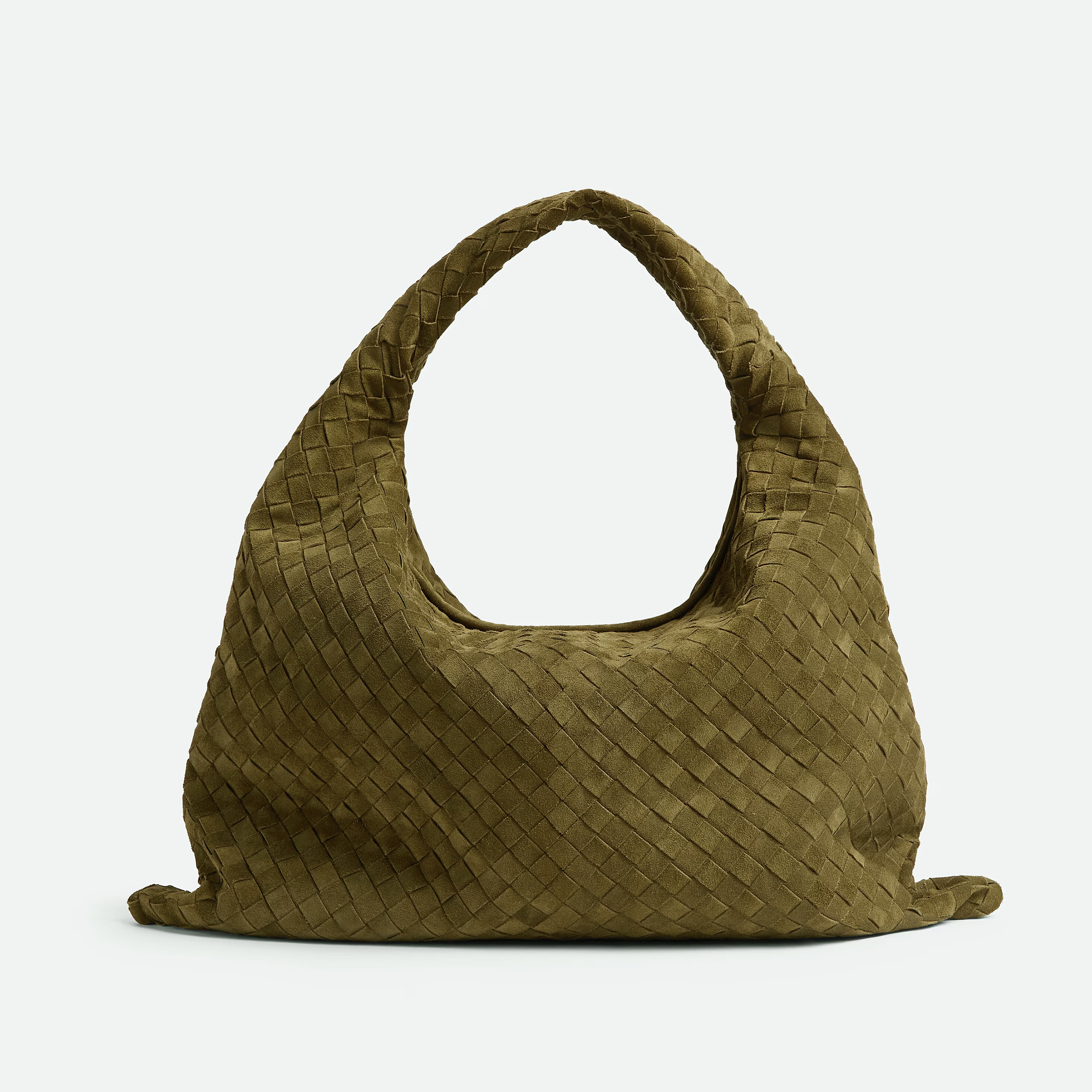 NIGO Bottega Veneta Intrecciato Women's Solid Color Checkered Flap Closure Suede Fashion Shoulder Bag Casual Hop Handbag Bags 763970V1QE33356 Ngvp #nigo9521