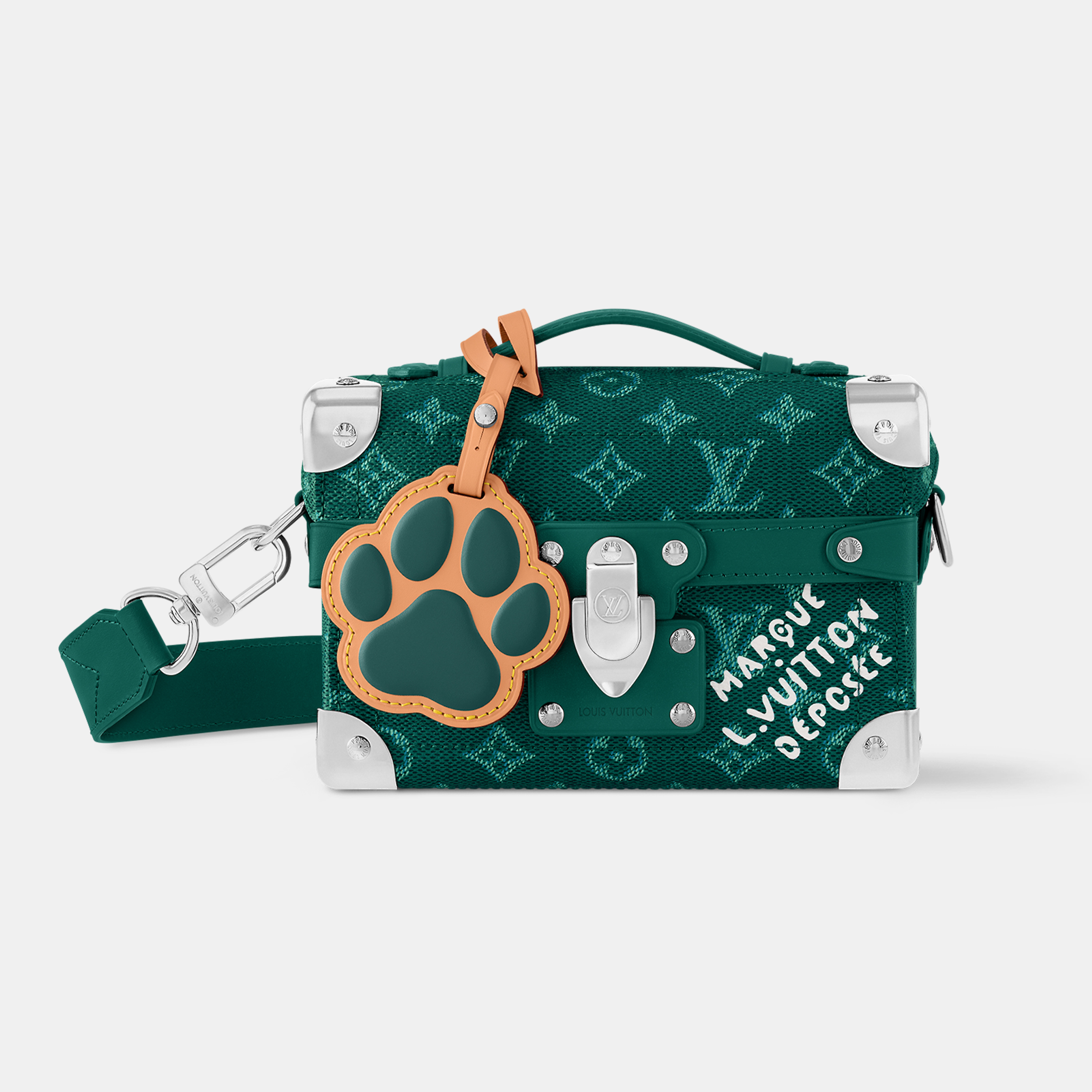 NIGO Louis Vuitton Men's SOUL TRUNK Handbag Logo Canvas Solid Color Casual Shoulder Crossbody Bag #nigo71692