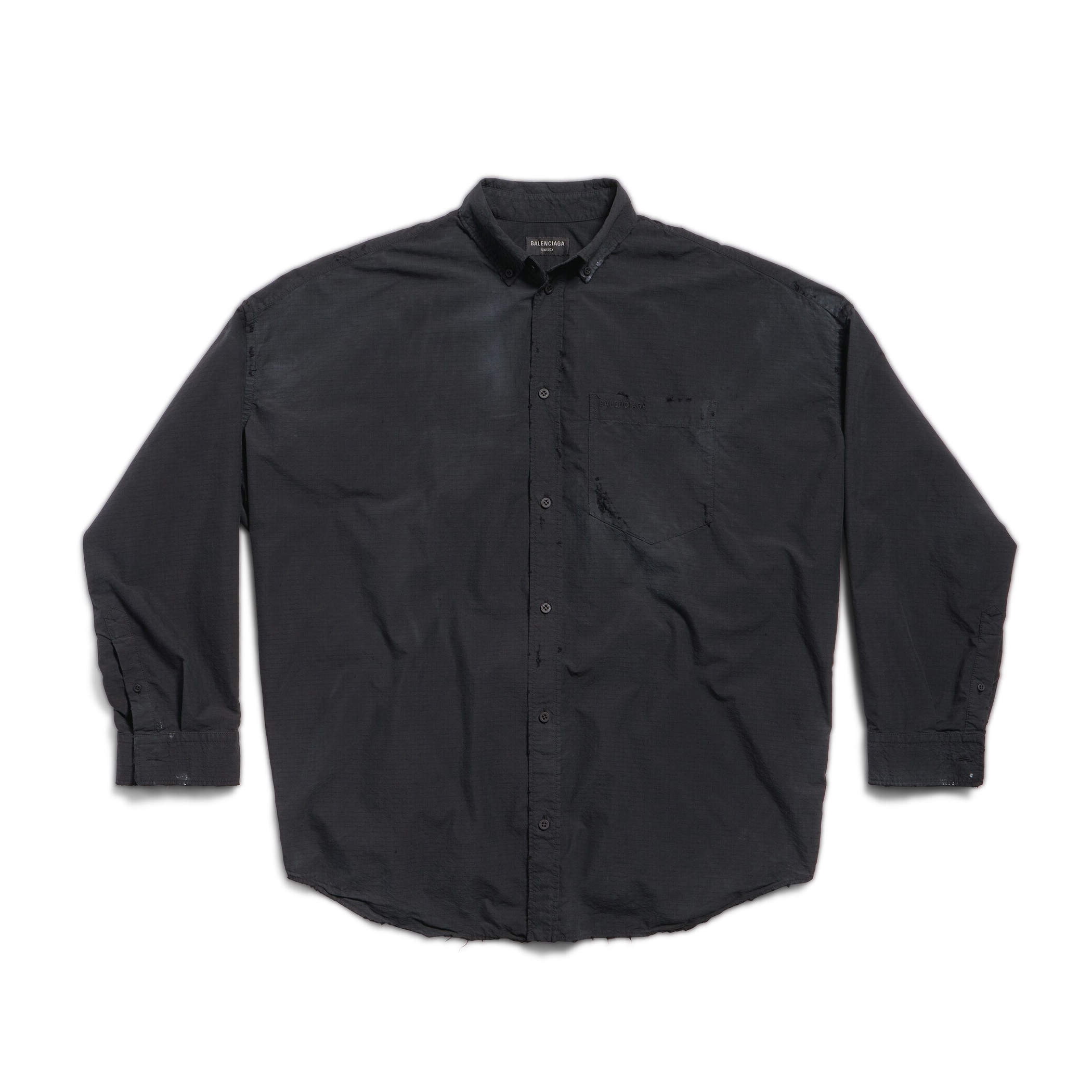 NIGO Balenciaga Men's Spring And Fall Solid Color Single-breasted Lapel Loose Fit Long-sleeved Shirt #nigo73851