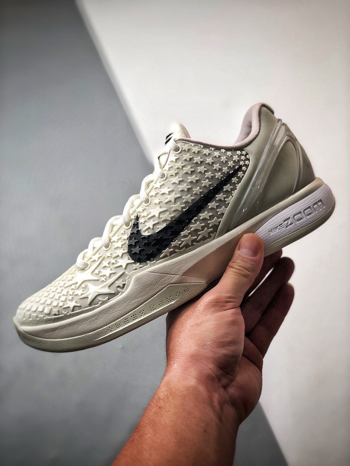 NIGO Nike Zoom Kobe 6 Protro “All-Star 2.0” Men's Solid Color Star Pattern Round Toe Lace Up Low Top Sneakers Shoes #nigo73849