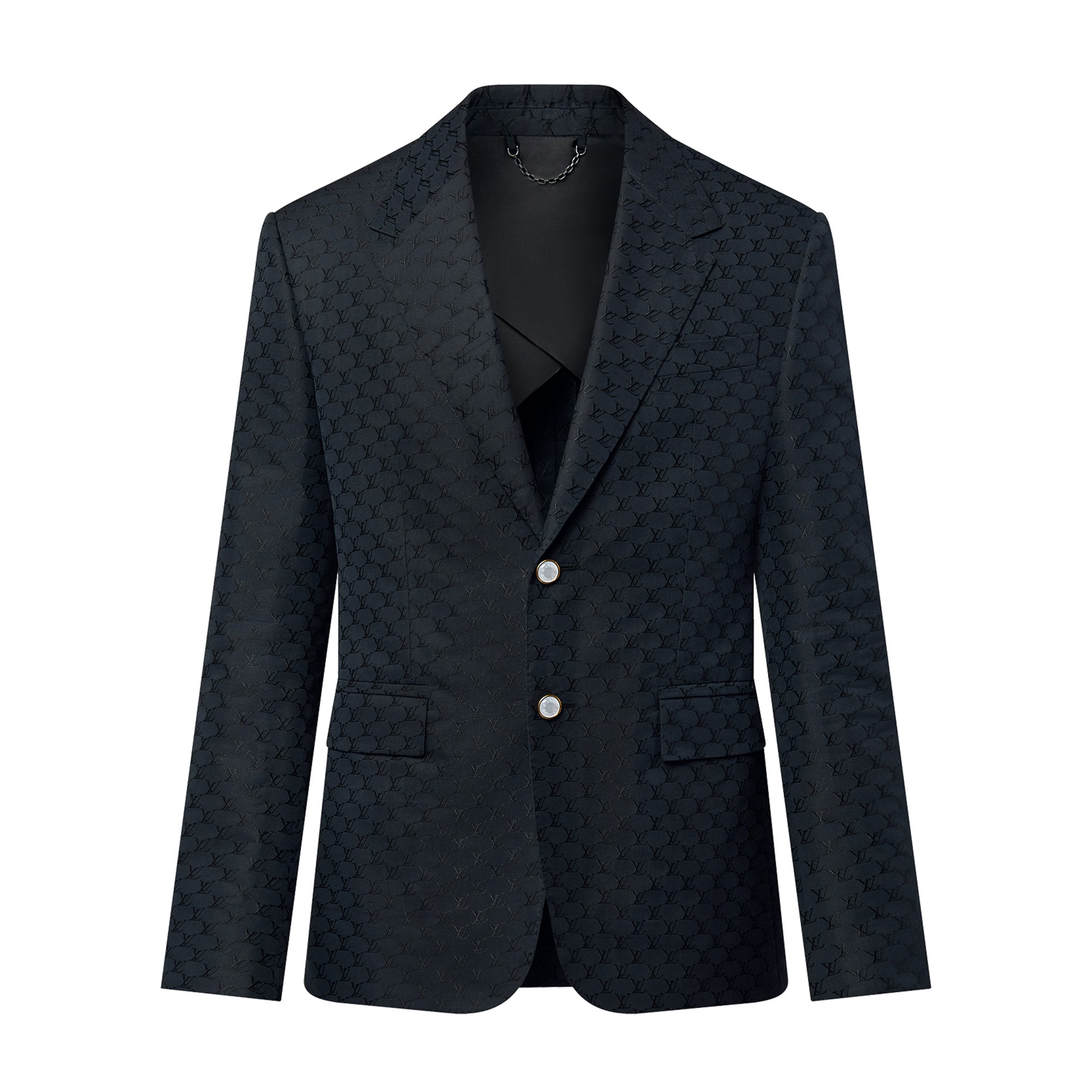 NIGO Louis Vuitton Men's Spring And Autumn Solid Color Pattern Full Print Single Breasted Casual Long Sleeved Blazer Suit Jacket #nigo73871