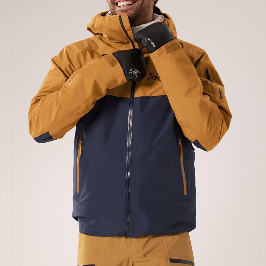 NIGO Arcteryx Men's Autumn and Winter Zipper Hooded Long Sleeve Solid Color Ski Jacket #nigo73884