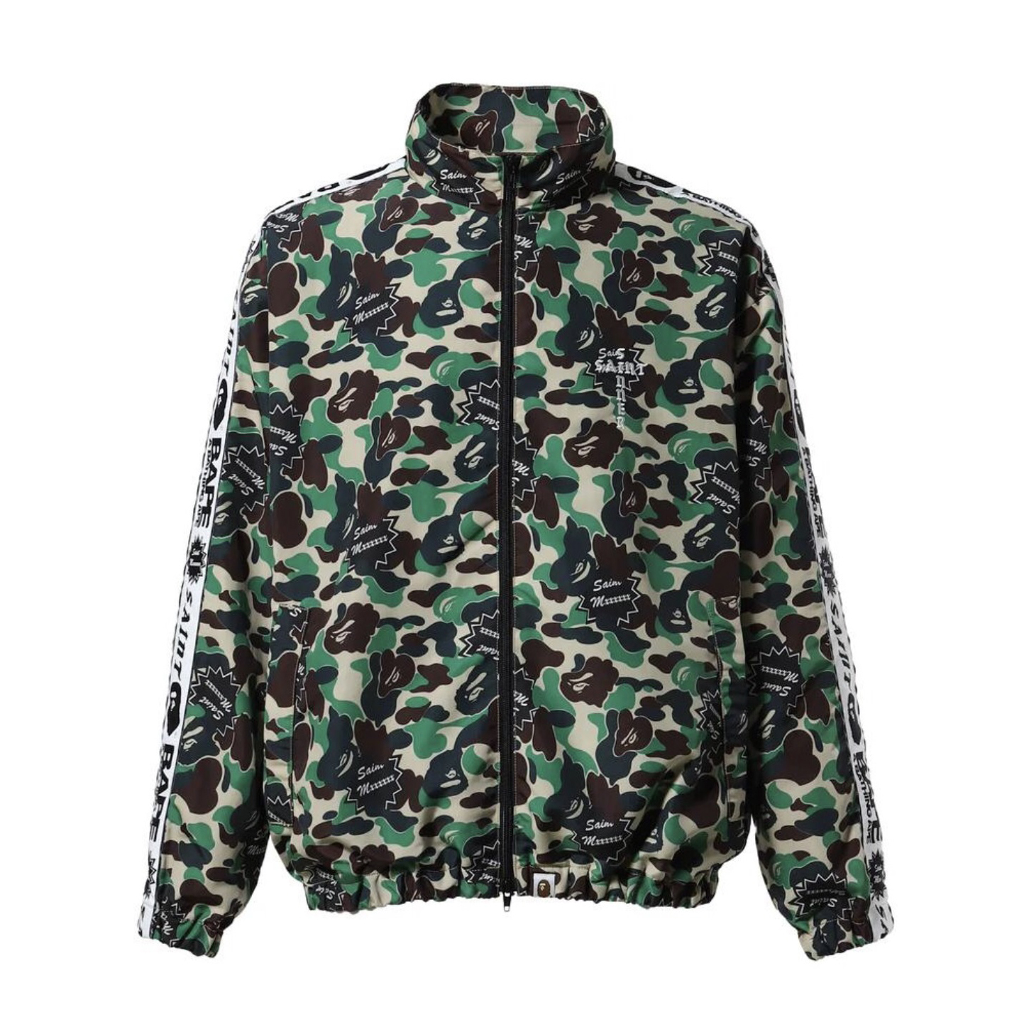 NIGO Saint Michael X Bape Men's Spring and Autumn Camouflage Printed Lapel Zipper Long Sleeve Jacket #nigo73878