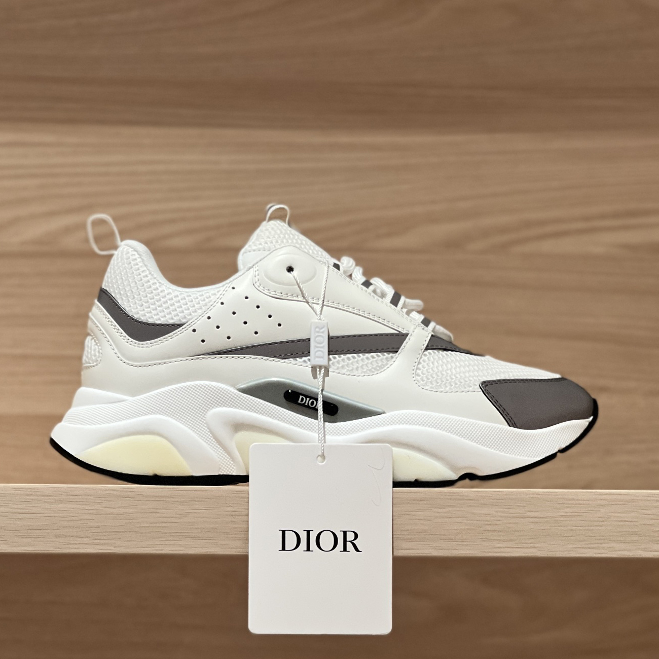 NIGO Dior B22 Men's and Women's Leather Mesh Lace Up Colorblocking Low Top Sport Thick Sole Casual Shoes #nigo73876