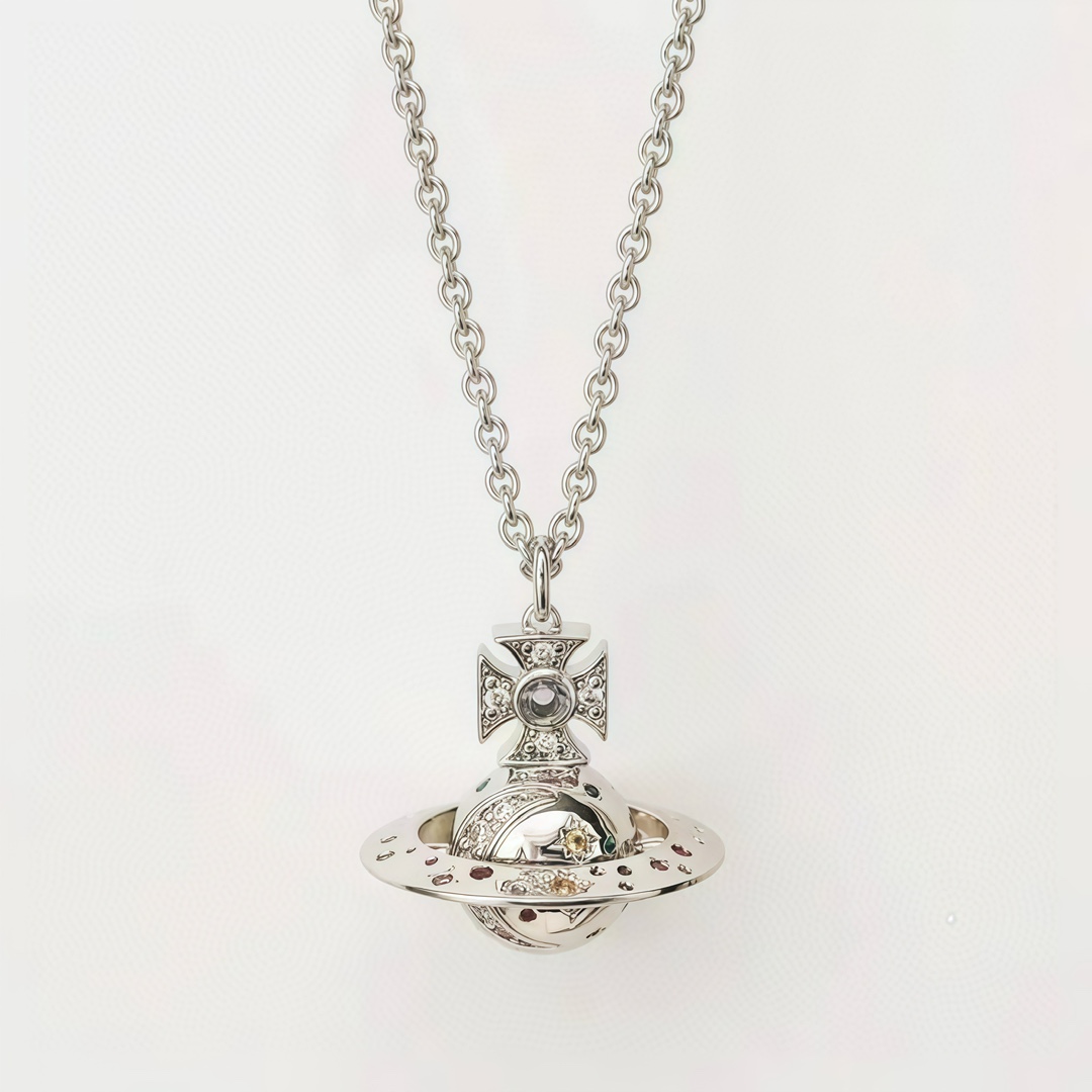 NIGO Vivienne Westwood Women's Colored Diamond Saturn Necklace Jewellery #nigo73897