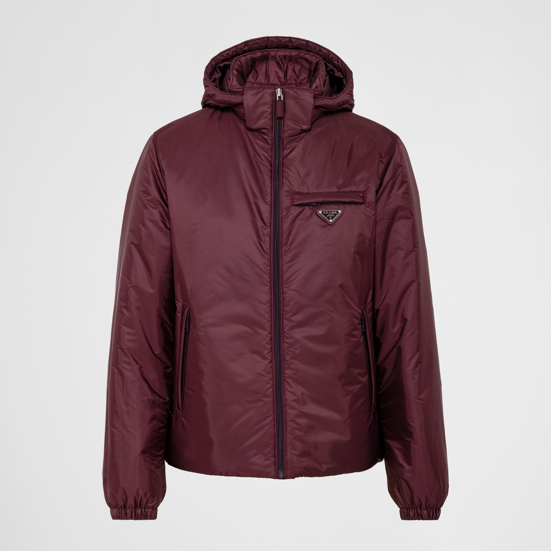 NIGO Prada Men's Autumn and Winter Solid Color Single Breasted Hooded Nylon Puffer Down Long Sleeve Jacket #nigo73912