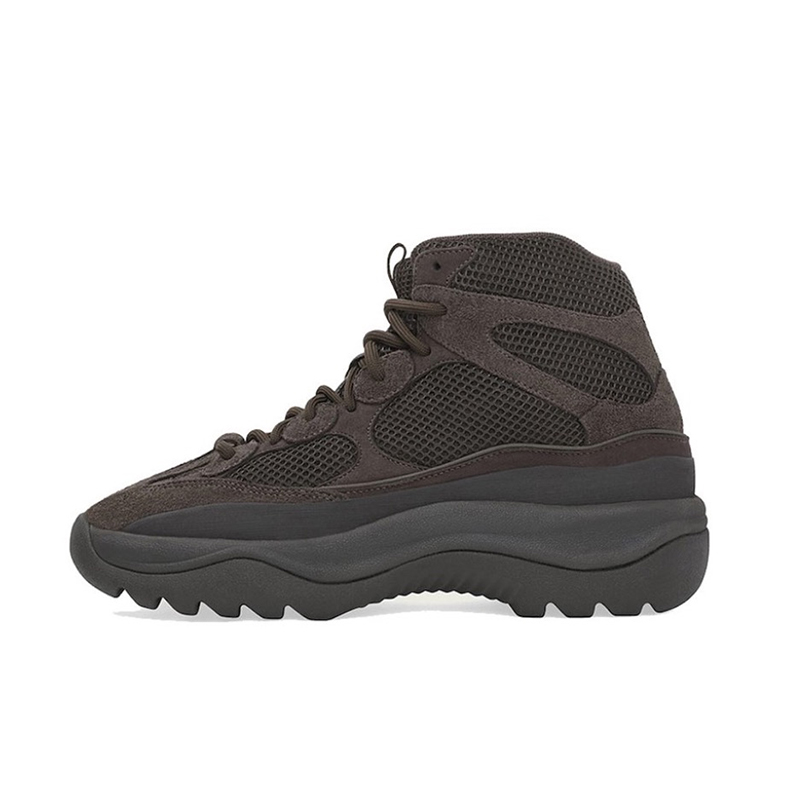 NIGO Adidas x Yeezy DSRT Boot Men's Women's Autumn and Winter Fashion Leather Round Toe Lace Up Casual Solid Color Sneakers Shoes Outdoor Boots Ngvp #nigo9545