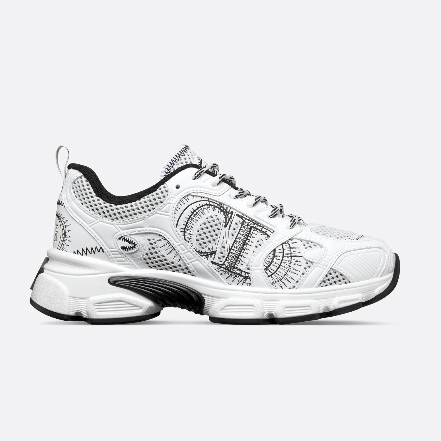 NIGO Dior Chrono Men's and Women's Colorblock Round Toe Mesh Fabric Lace-Up Sneakers Shoes #nigo73944