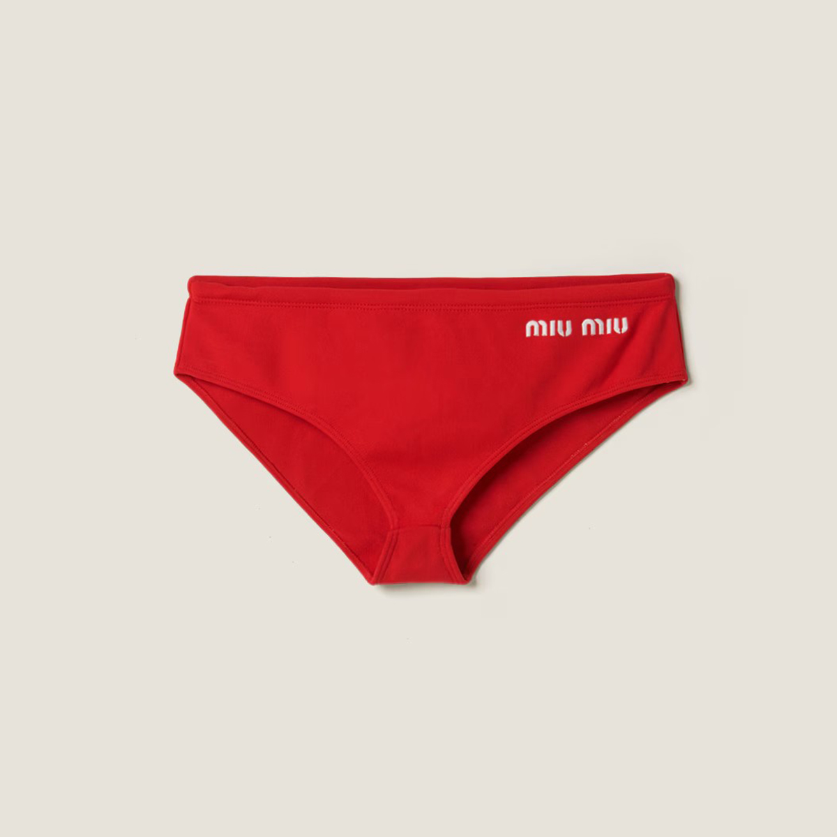 NIGO MiuMiu Women's Summer Solid Colour Logo Letter Embroidery Bikini Swim Trunks Fashion Stacking Triangle Trunks Outwear #nigo71715