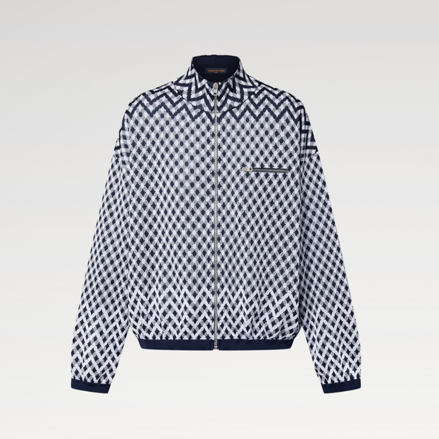 NIGO Louis Vuitton Women's Spring And Autumn Graphic Damier Full Print Stand Collar Zipper Long Sleeve Jacket Casual DAMIER Jogging Pants Ngvp #nigo9426