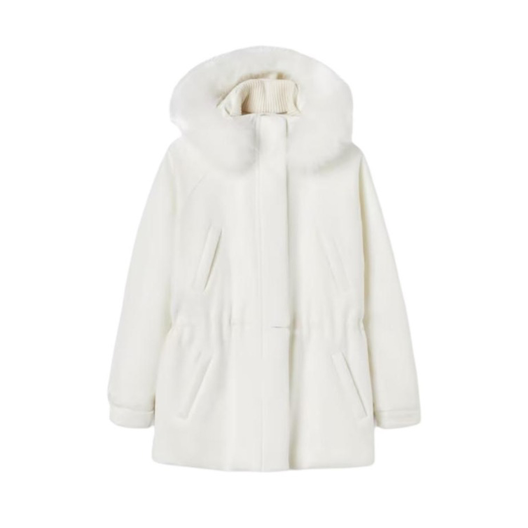 NIGO Loro Piana Women's Autumn And Winter Icery Short Wool Cashmere Solid Color Long Sleeve Ski Detachable Hooded Jacket Ngvp #nigo9561