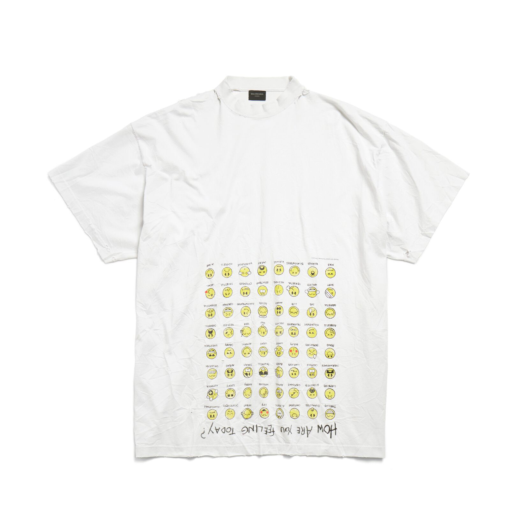 NIGO Balenciaga Men Women HOW ARE YOU FEELING TODAY Printed Round Neck Cotton Summer Straight Loose Solid Color Short Sleeve T-Shirt Ngvp #nigo9555