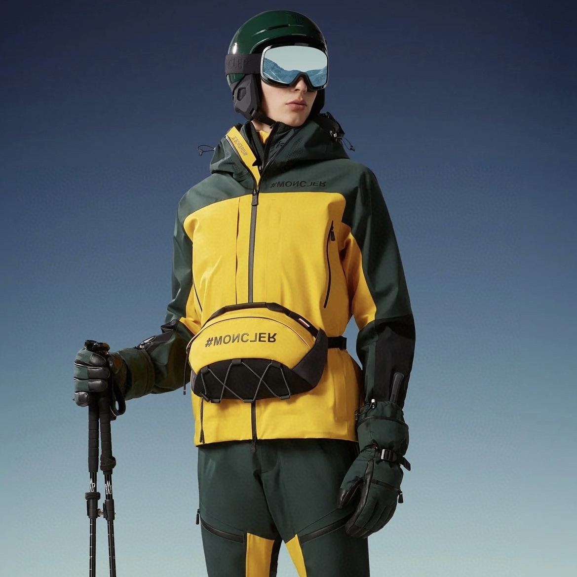 NIGO Moncler Men's Autumn and Winter Colorblocking Hooded Casual Zipper Long Sleeve Ski Jacket #nigo73952