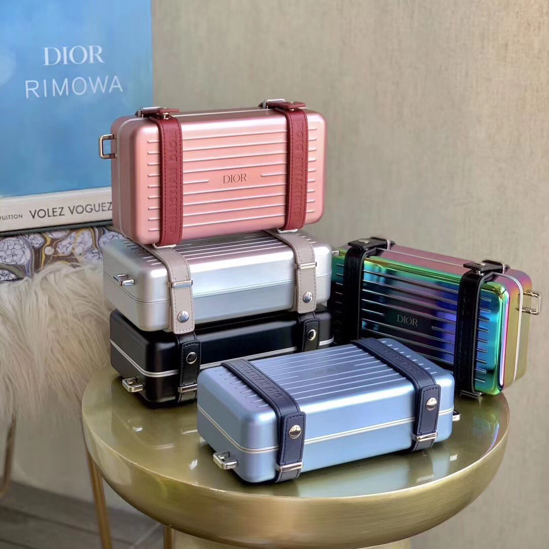NIGO Dior x Rimowa Fashionable Leisure Bags With Square Logo Print Adjustable Shoulder Strap Crossbody Bag Handbag #nigo73955