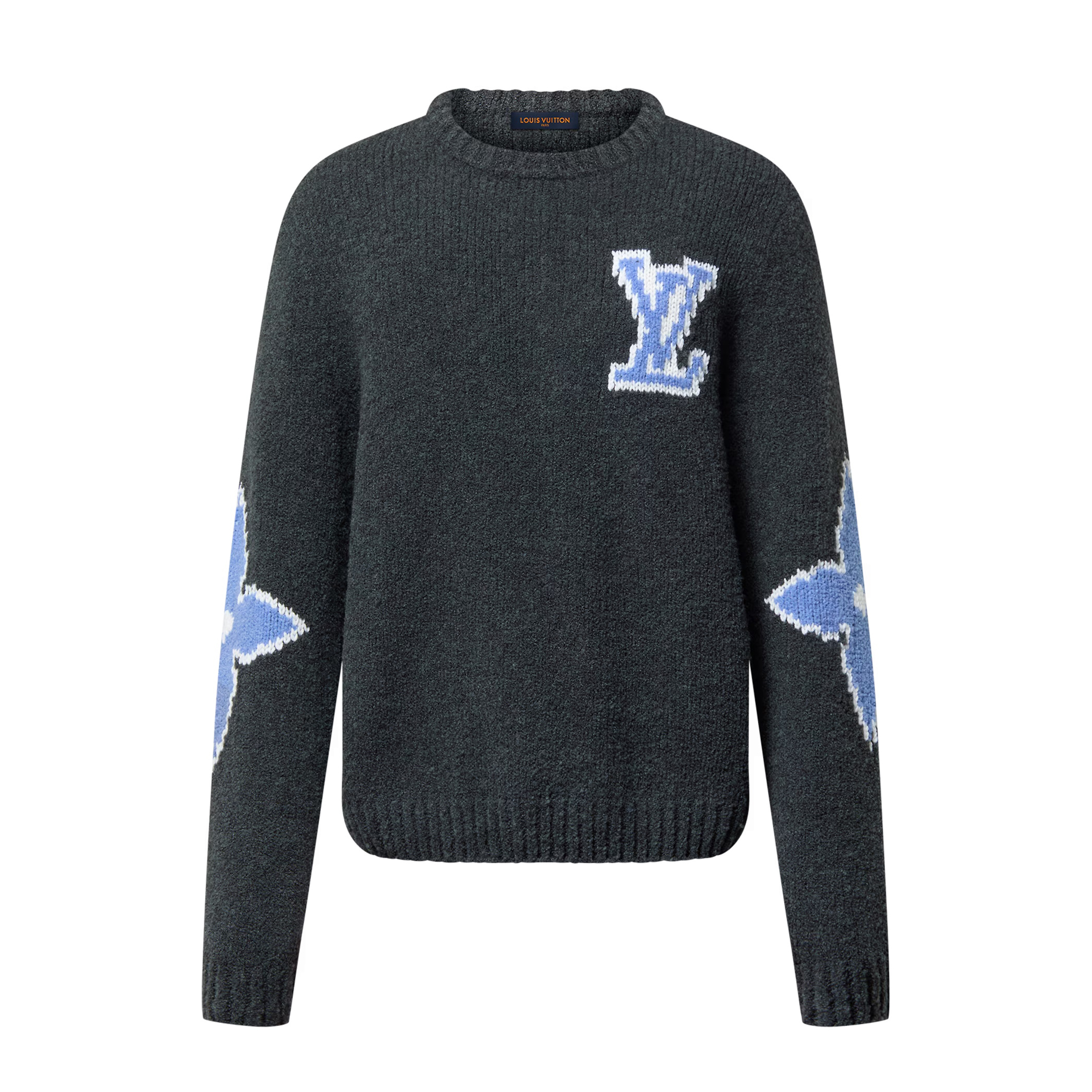 NIGO Louis Vuitton Men's Spring and Autumn Logo Printed Round Neck Pullover Long Sleeve Sweater #nigo73968